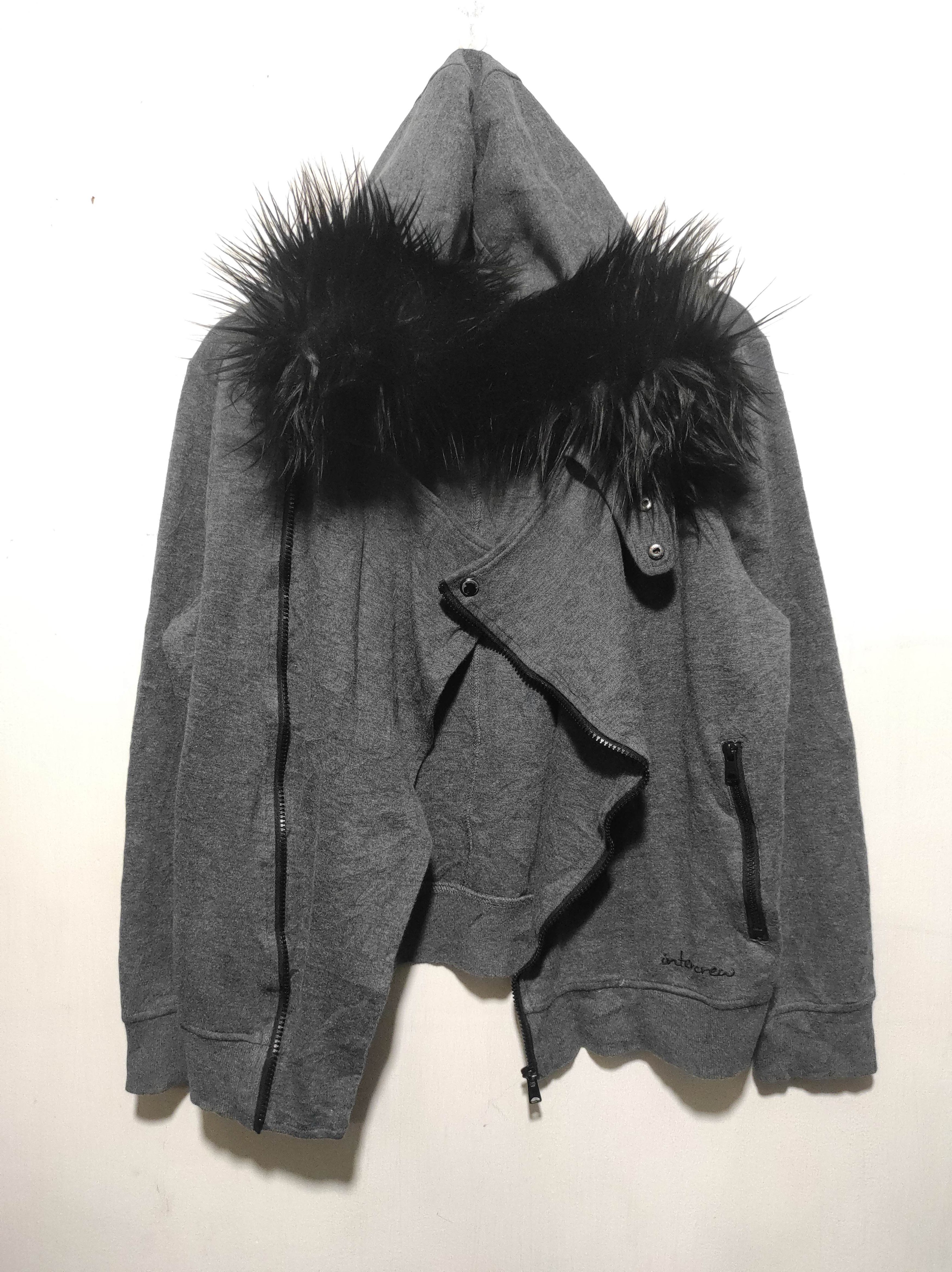 Japanese Brand Inter Crew Asymetrycal zip fur hoodie ifsix LGB style Size US S / EU 44-46 / 1 - 10 Thumbnail