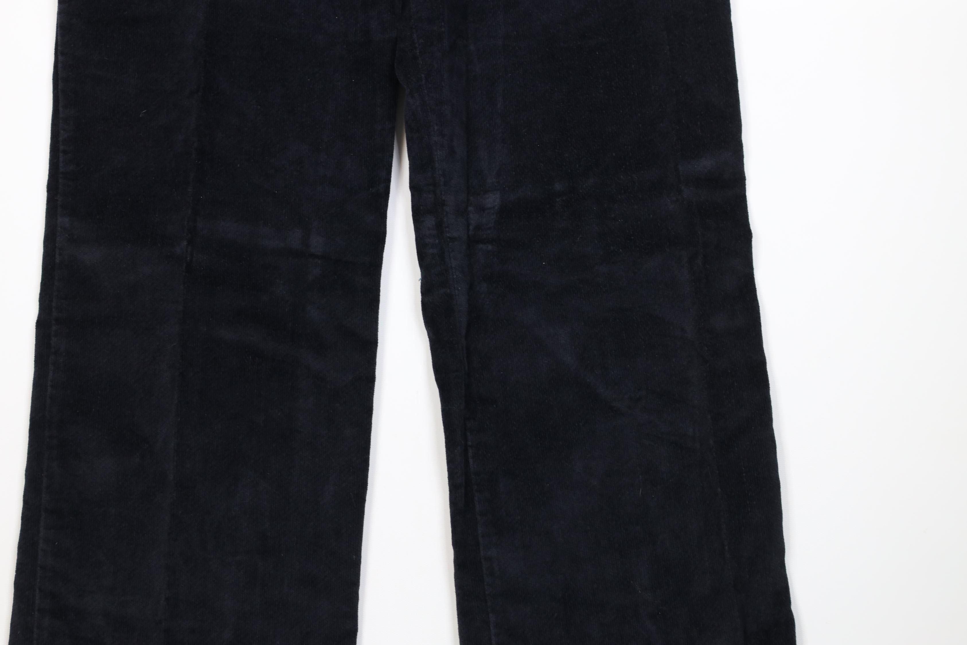 Vintage Vintage 60s 70s Streetwear Velour Corduroy Wide Leg Pants Size 36" / US 14 / IT 50 - 3 Thumbnail