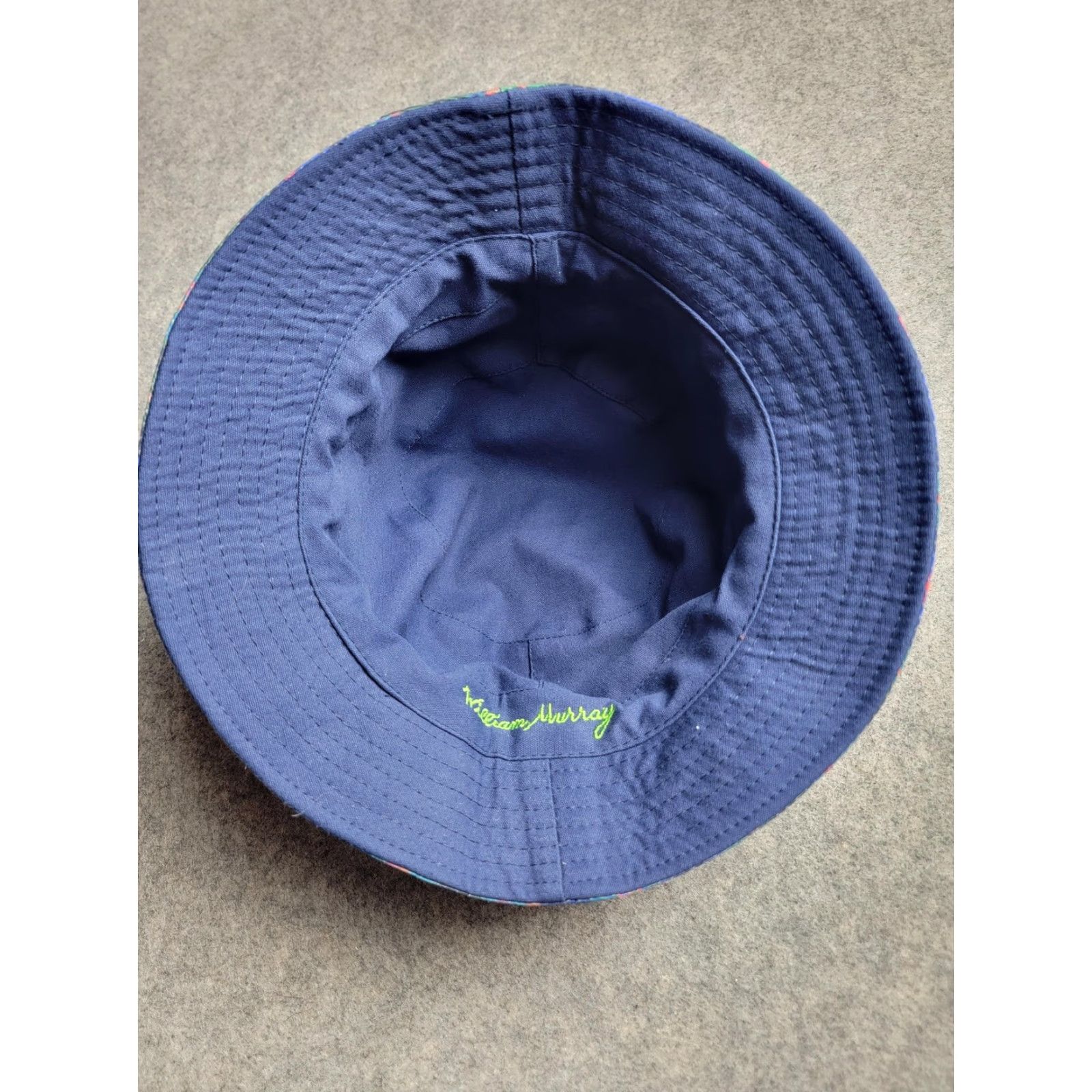 Vintage William Murray Bucket Hat Reversible Plaid Navy Golf Mens Classic Size ONE SIZE - 5 Thumbnail