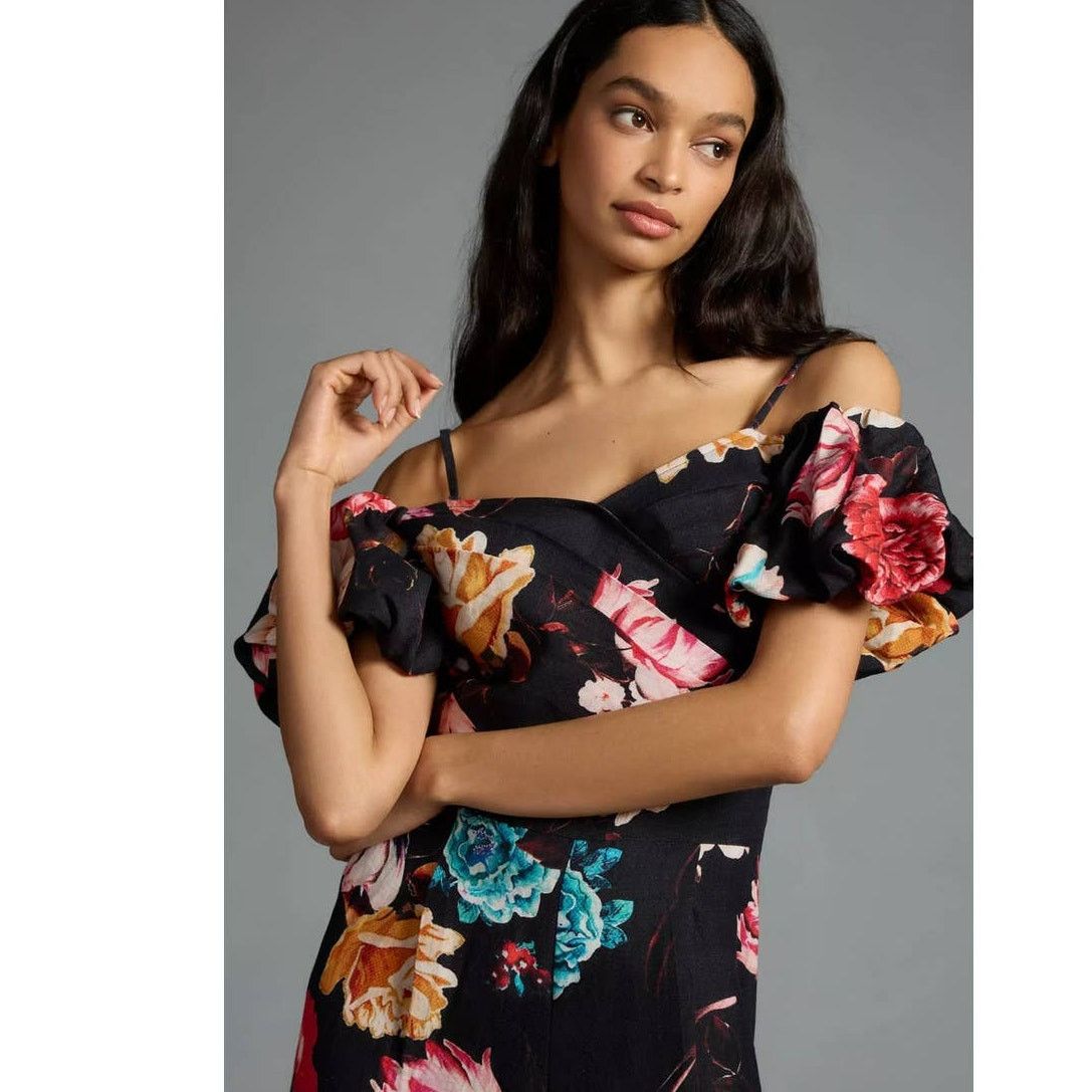 Anthropologie NWT Anthropologie Ranna Gill Off-The-Shoulder Jumpsuit $188 Size 26" / US 2 / IT 38 - 2 Thumbnail