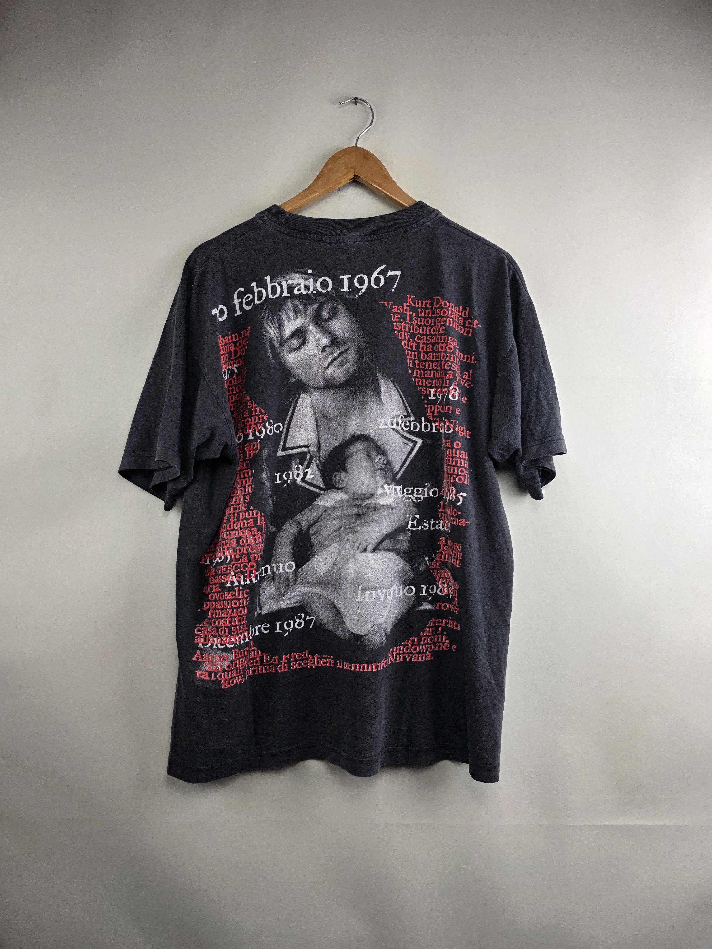 Band Tees × Nirvana × Vintage 2002 Nirvana Anarchy will beat Kurt cobain XL 22.5" 28.5" Size US XL / EU 56 / 4 - 5 Thumbnail
