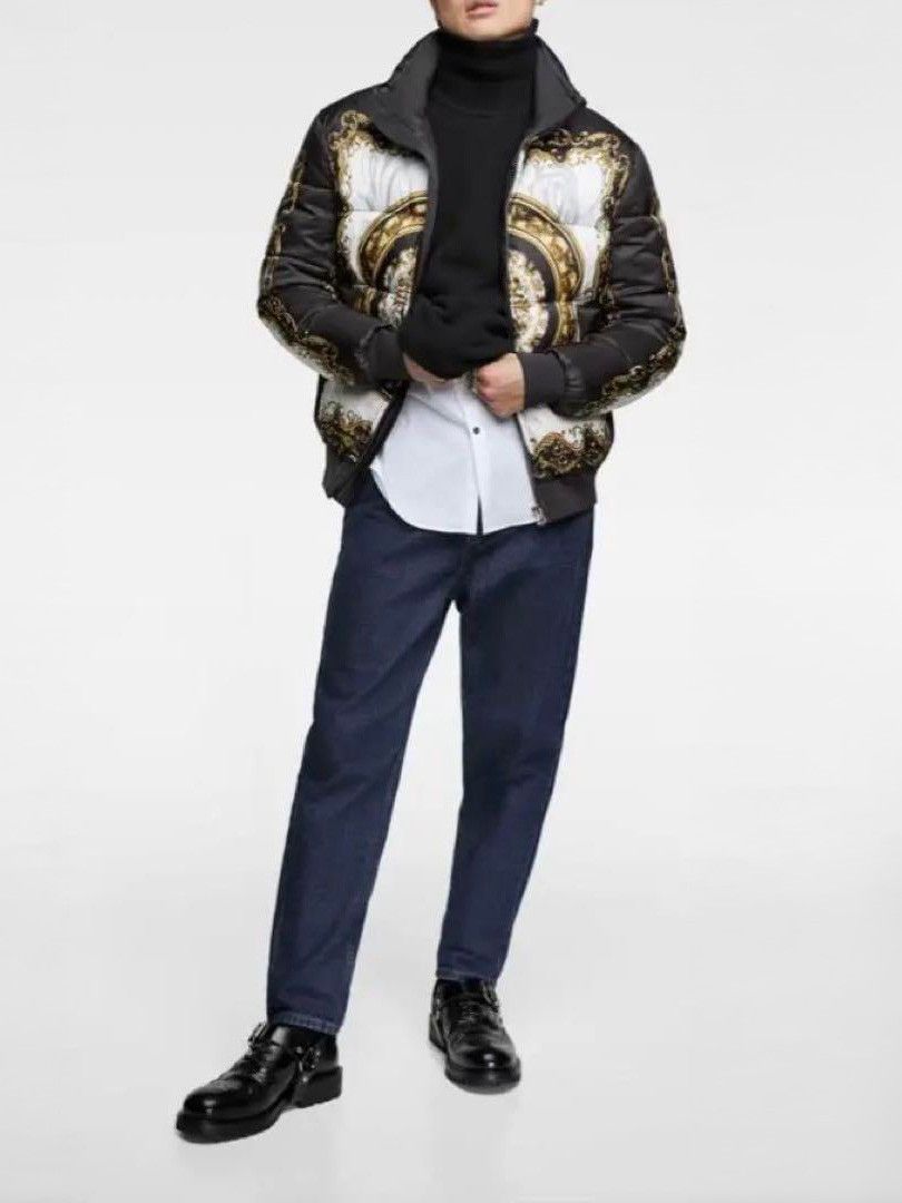 Zara ZARA Baroque-Style Printed Puffer Coat (2019) Size US L / EU 52-54 / 3 - 4 Thumbnail