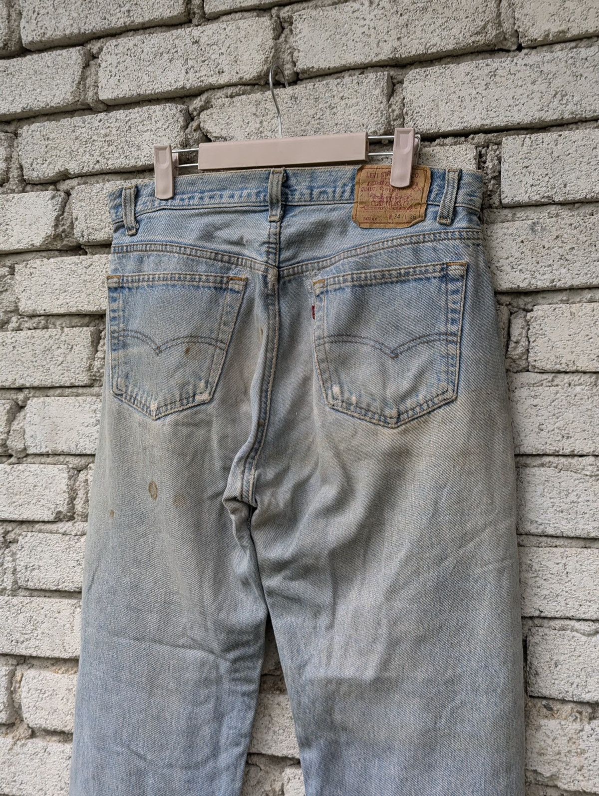 Levi's Vintage Levi’s 501xx Jeans Destress Sashiko Size US 34 / EU 50 - 6 Thumbnail