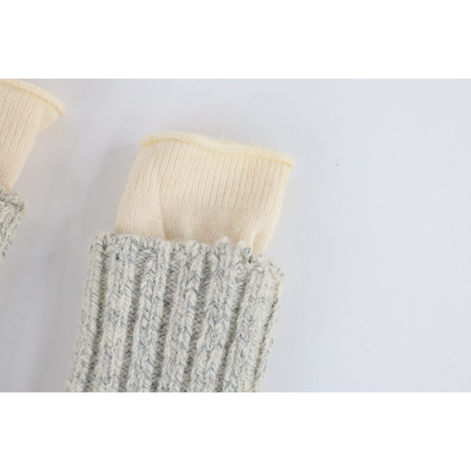 Vintage Vintage 60s 70s Wool Blend Knit Layered Hiking Boot Socks Size ONE SIZE - 4 Thumbnail