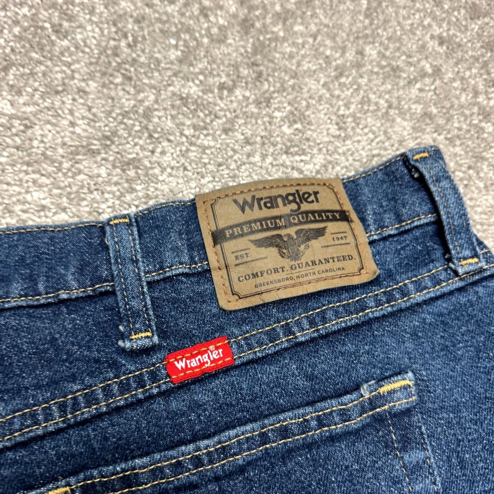 Wrangler Wrangler Five Star Premium Denim Jeans Straight Leg 42x30 Blue NWT Men's Regular Relaxed Fit Action Jeans Size US 42 / EU 58 - 5 Thumbnail