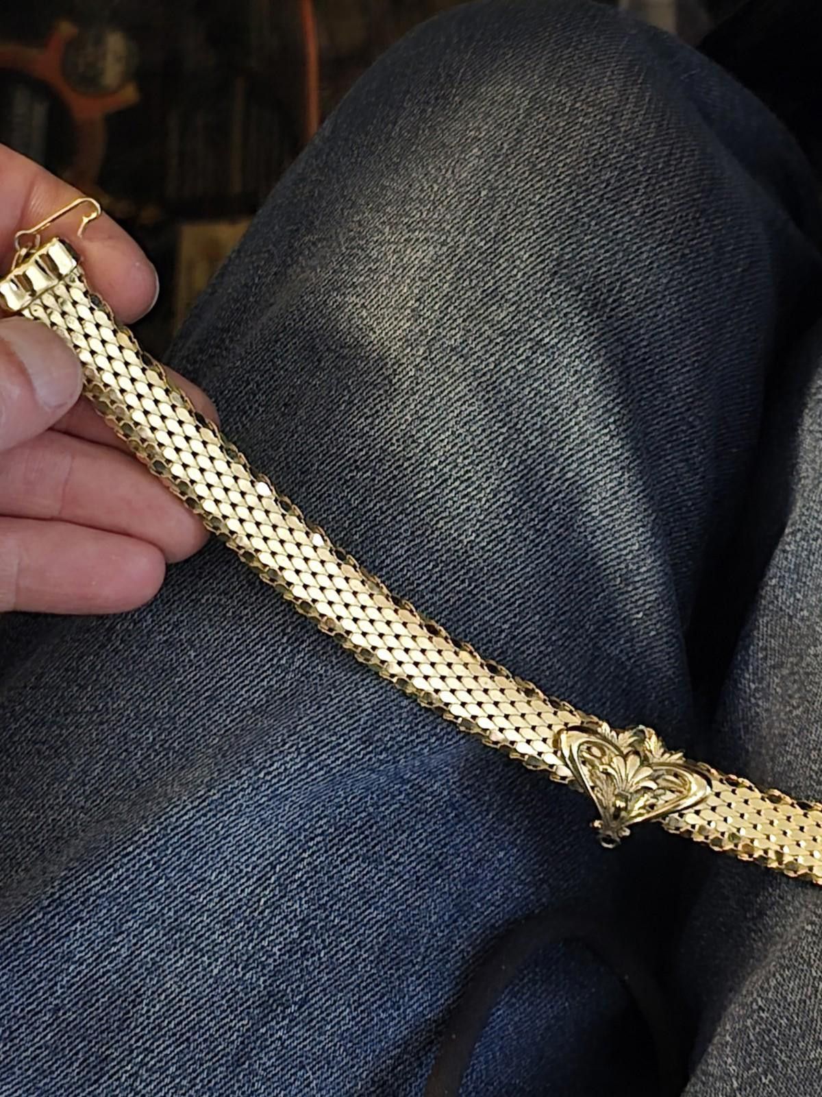 Other Whiting & Davis Gold Mesh Victorian Revival Choker Necklace Size ONE SIZE - 2 Thumbnail