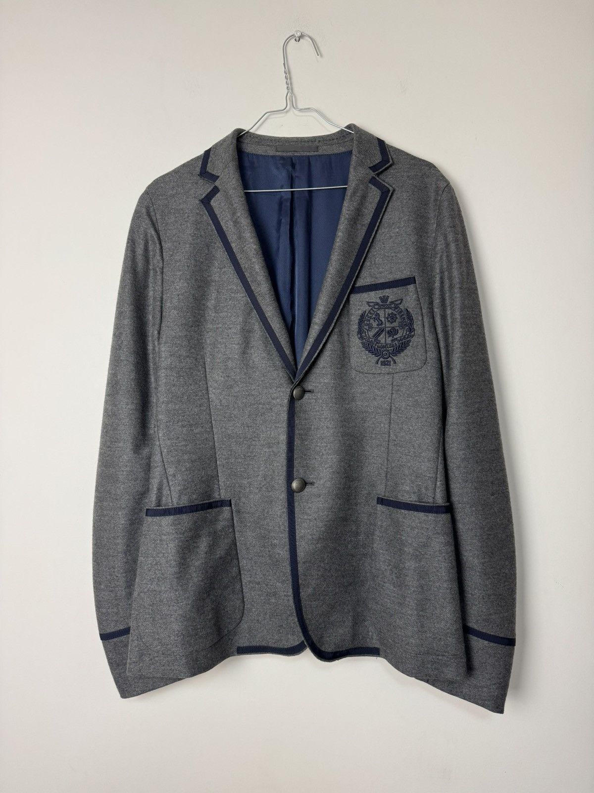 Gucci Gucci Raw Cut Light Jersey Logo Crest Blazer Luxury RRP 4$K+ Size 50R - 4 Thumbnail