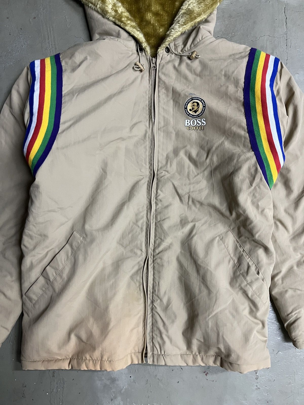 Vintage Vintage Rare SUNTORY BOSS COFFEE Japan Sherpa Parka Size US L / EU 52-54 / 3 - 21 Thumbnail