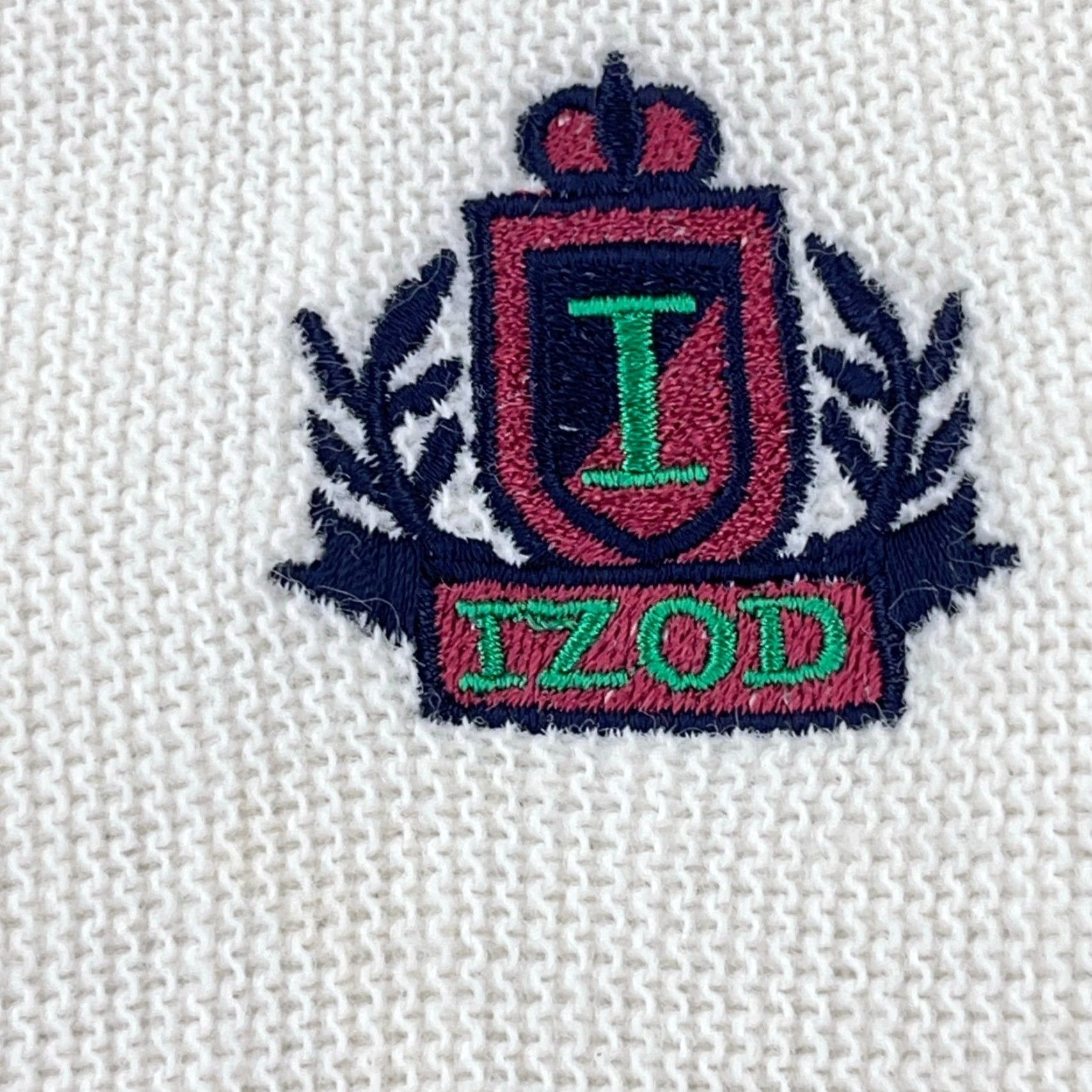 Izod VINTAGE IZOD Cardigan Sweater Men Small White Acrylic Button Up 80s USA Grandpa Size US S / EU 44-46 / 1 - 3 Thumbnail