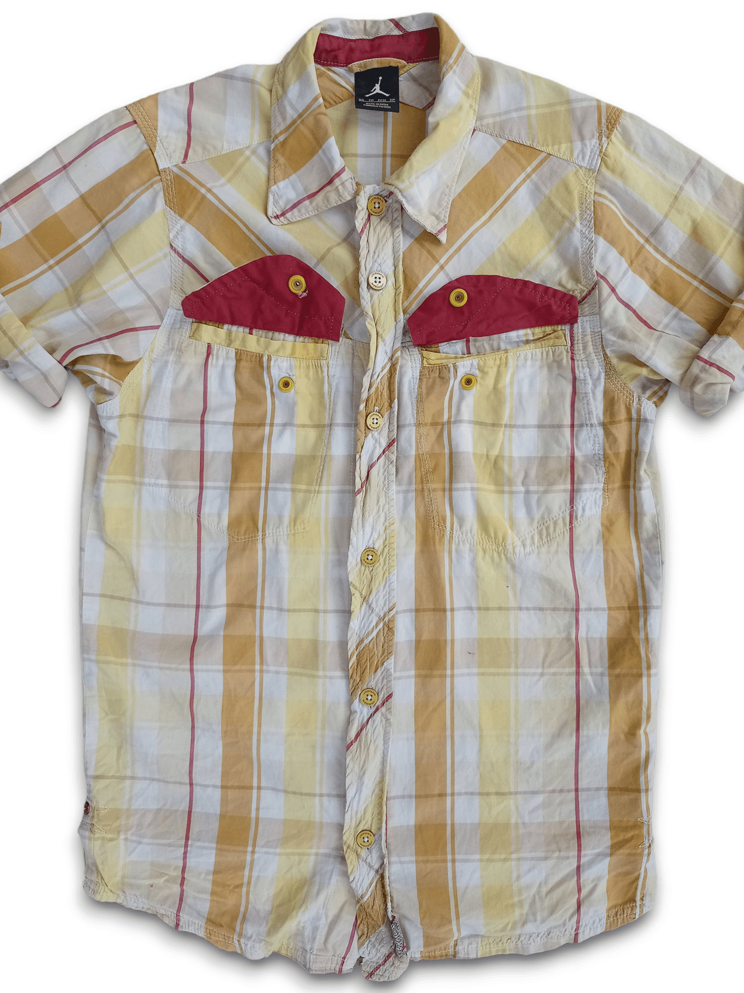 Jordan Brand × Nike Nike MJ 23 Checkered Shirt Button Up Size US S / EU 44-46 / 1 - 5 Thumbnail