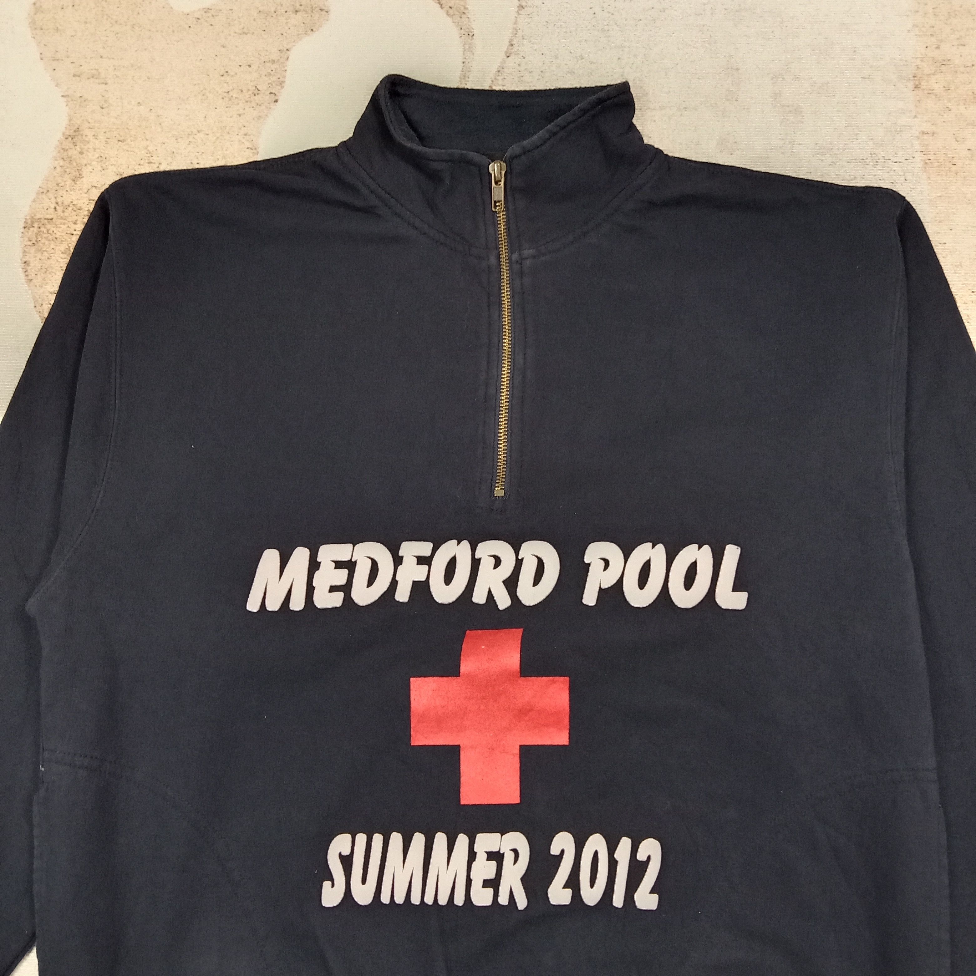 Other Medford Pool Summer 2012 Half Zipper Sweatshirt C269N11 Size US M / EU 48-50 / 2 - 2 Thumbnail