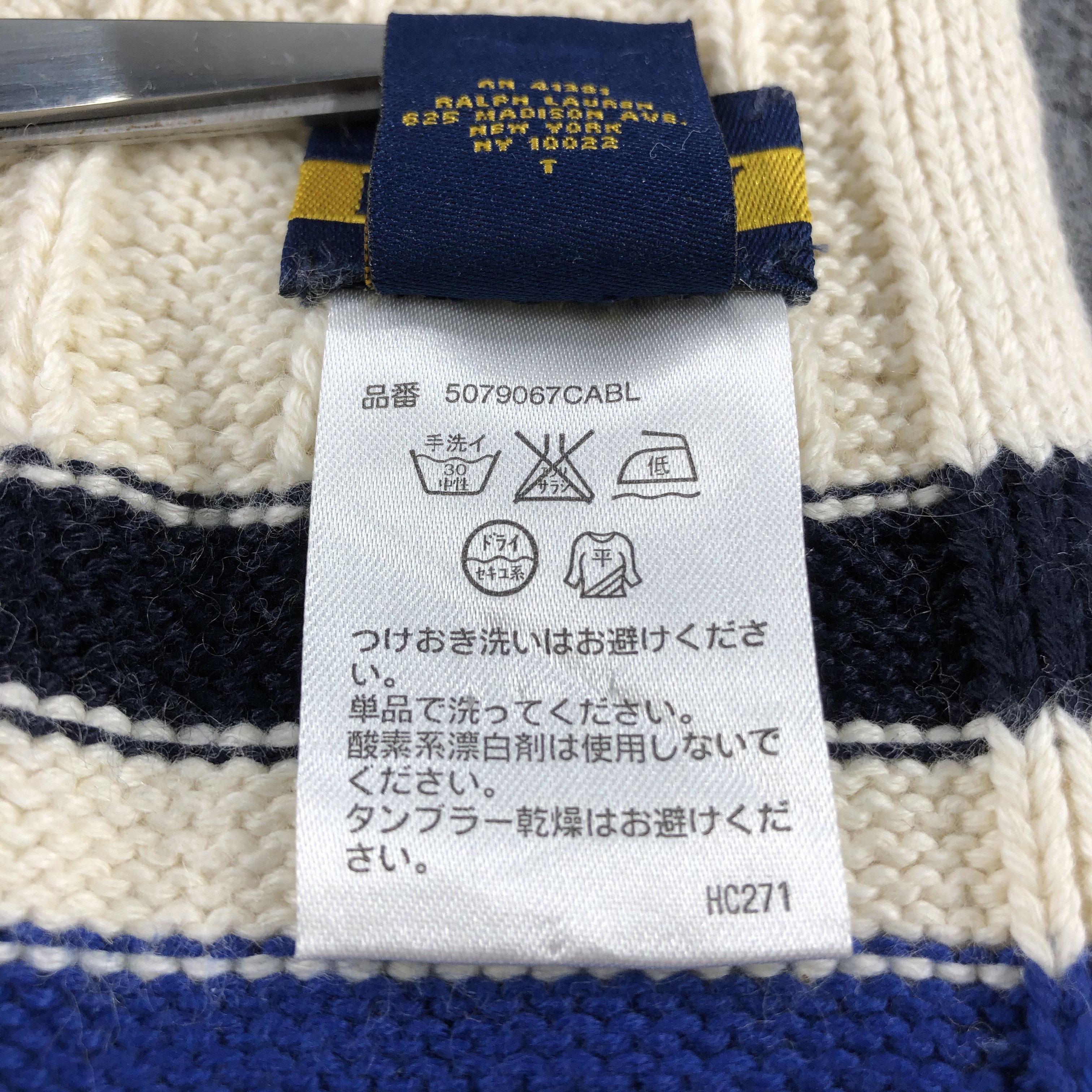 Rugby Ralph Lauren Ralph Lauren Rugby Cashmere/Cotton Scarf Muffler V714 Size ONE SIZE - 5 Thumbnail