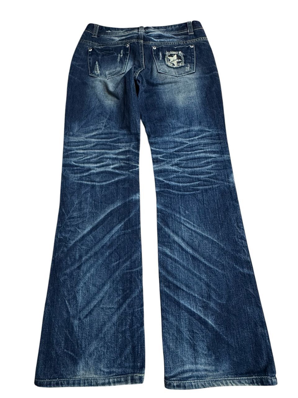 Japanese Brand × Vintage Vintage Maro catte buggy faded streessed denim Size US 29 - 3 Thumbnail