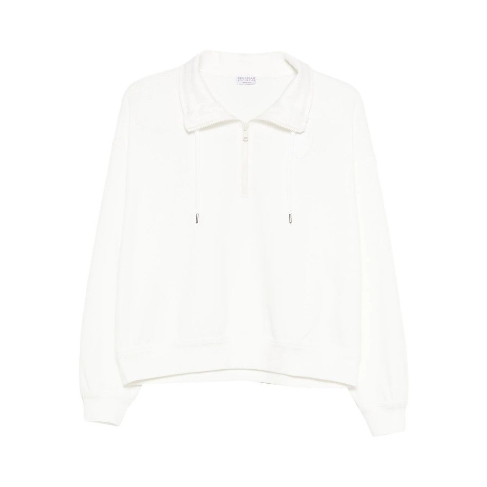 Brunello Cucinelli Brunello Cucinelli WHITE Tops - Sweatshirts Size M / US 6-8 / IT 42-44 - 1 Thumbnail