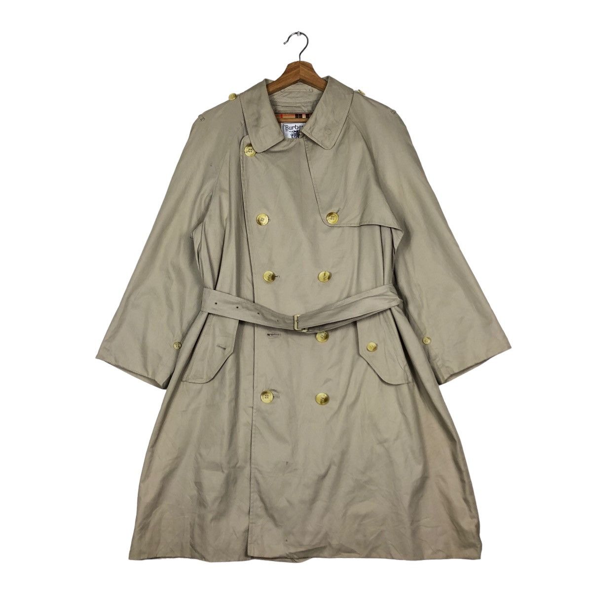 Burberry 🔥Vtg Burberrys Long Jacket Nova Check Double Breast Size US M / EU 48-50 / 2 - 1 Thumbnail