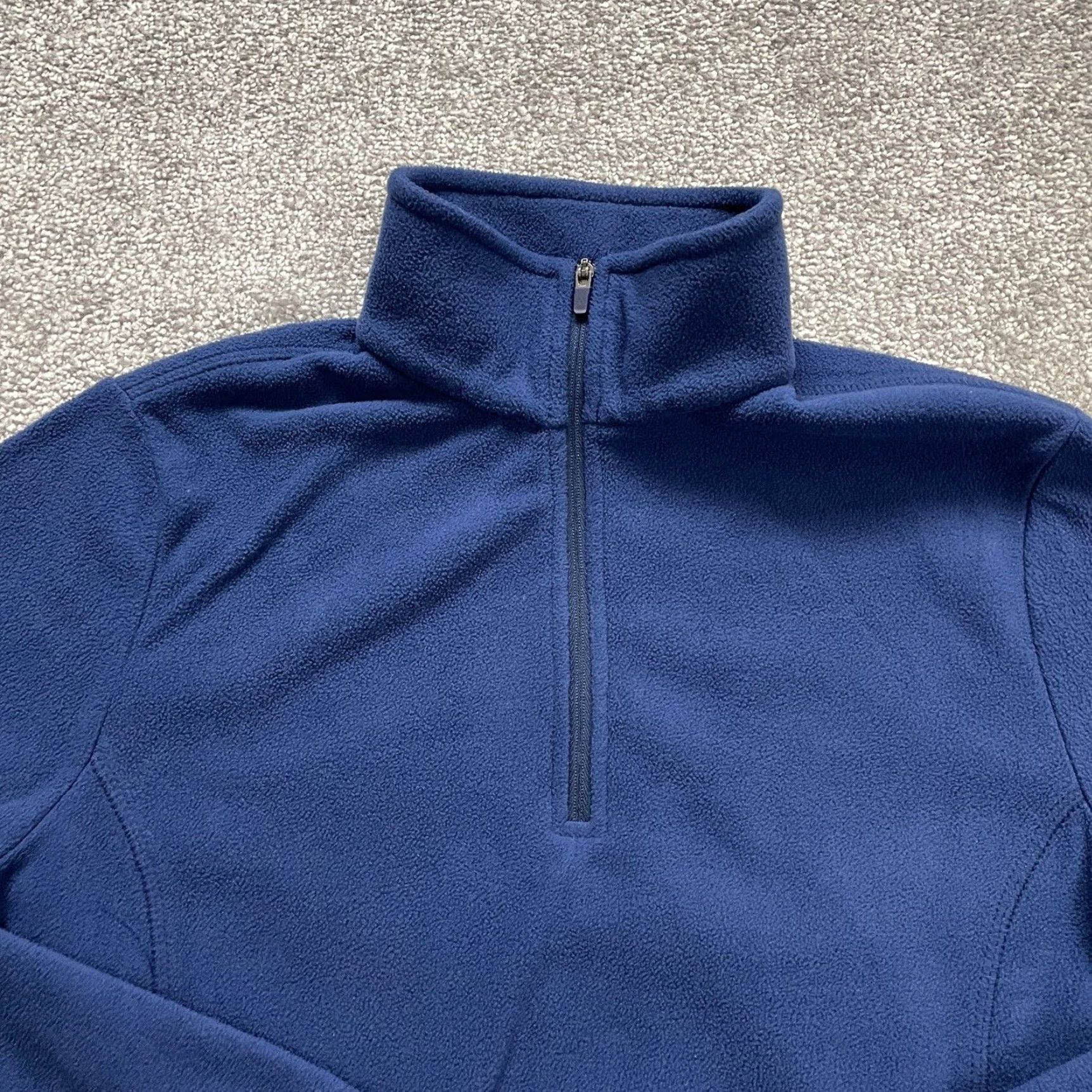 Lands' End Lands' End Oeko Tex Fleece Jacket Womens Small Blue 1/4 Zip High Neck Outdoor Jacket Size S / US 4 / IT 40 - 3 Thumbnail
