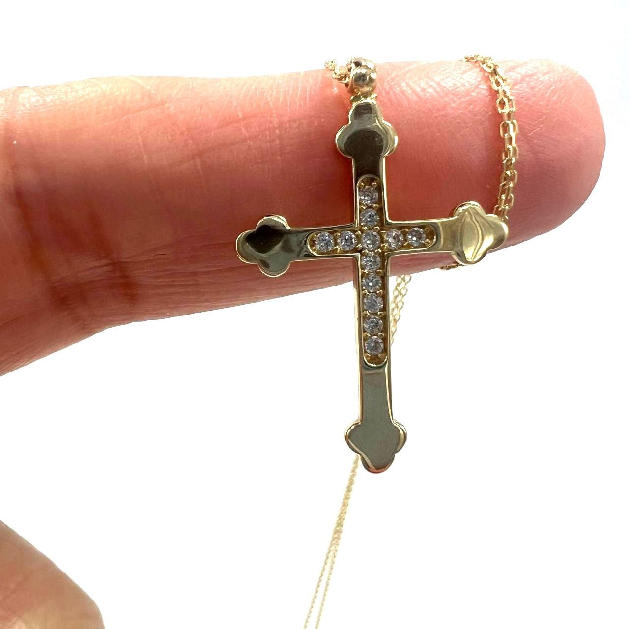 Other Elegant cross necklace in Yellow gold Size ONE SIZE - 5 Thumbnail