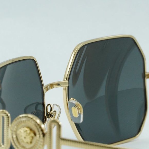 Versace 💯 NEWEST VERSACE VE2248 100287 GOLD GREY SQUARE SUNGLASSES Size ONE SIZE - 5 Thumbnail