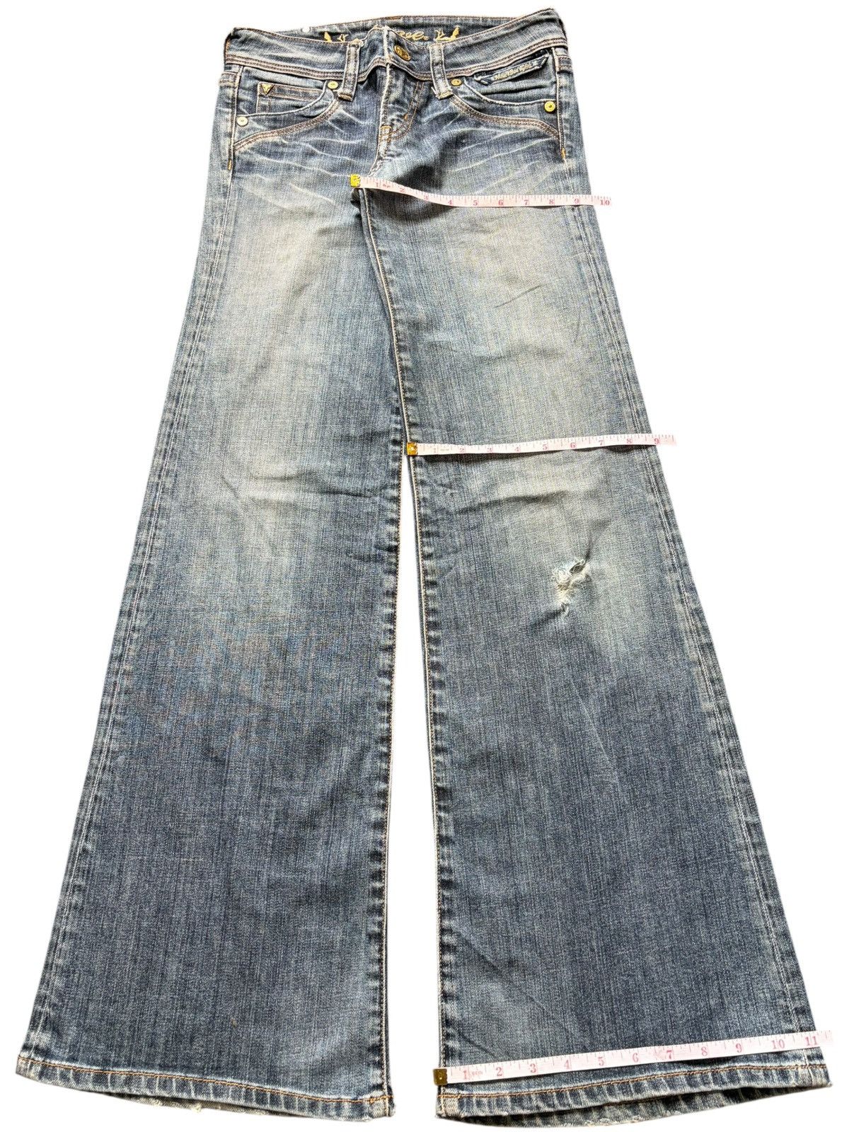 Diesel Vintage Japanese Brand Distress Low Rise Flare Jeans Size 28" / US 6 / IT 42 - 8 Thumbnail