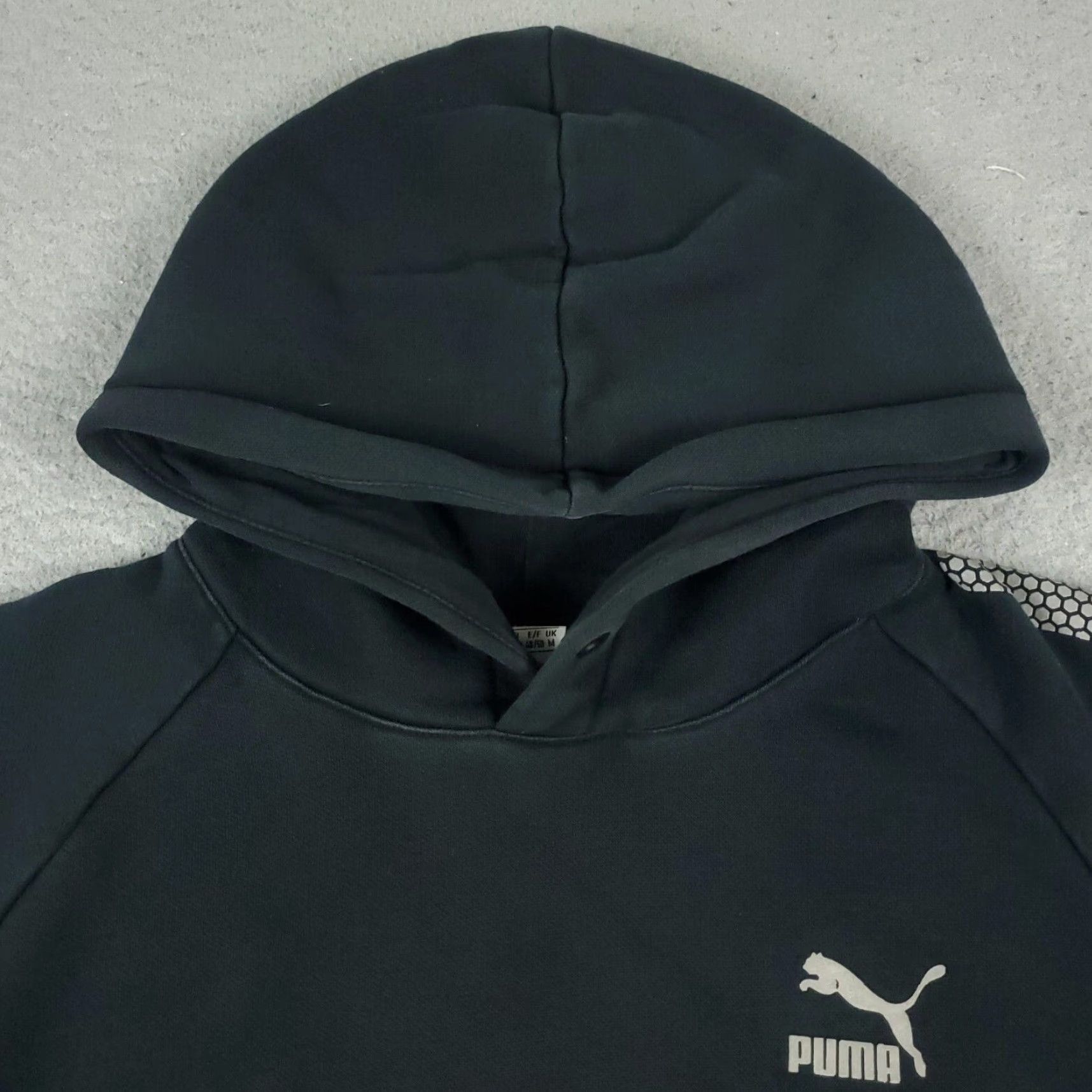 Puma PUMA Hoodie Mens Medium Black Pullover Sweatshirt Logo Fleece Long Sleeve Modern Sports Size US M / EU 48-50 / 2 - 3 Thumbnail