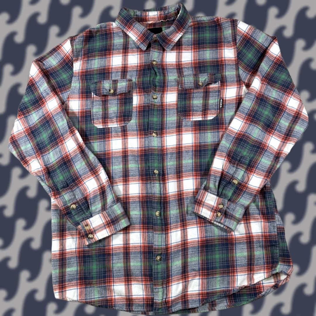 Burton Burton Shirt Men XXL Long Sleeve Button-Up Plaid 100% Cotton Multicolor Regular Pocket Autumn Winter Spring casual Size US XXL / EU 58 / 5 - 1 Thumbnail
