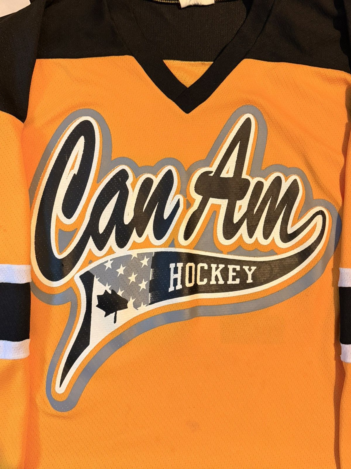 Vintage Can‑Am Hockey Jersey – Yellow/Black – ProJoy Size US XL / EU 56 / 4 - 3 Thumbnail