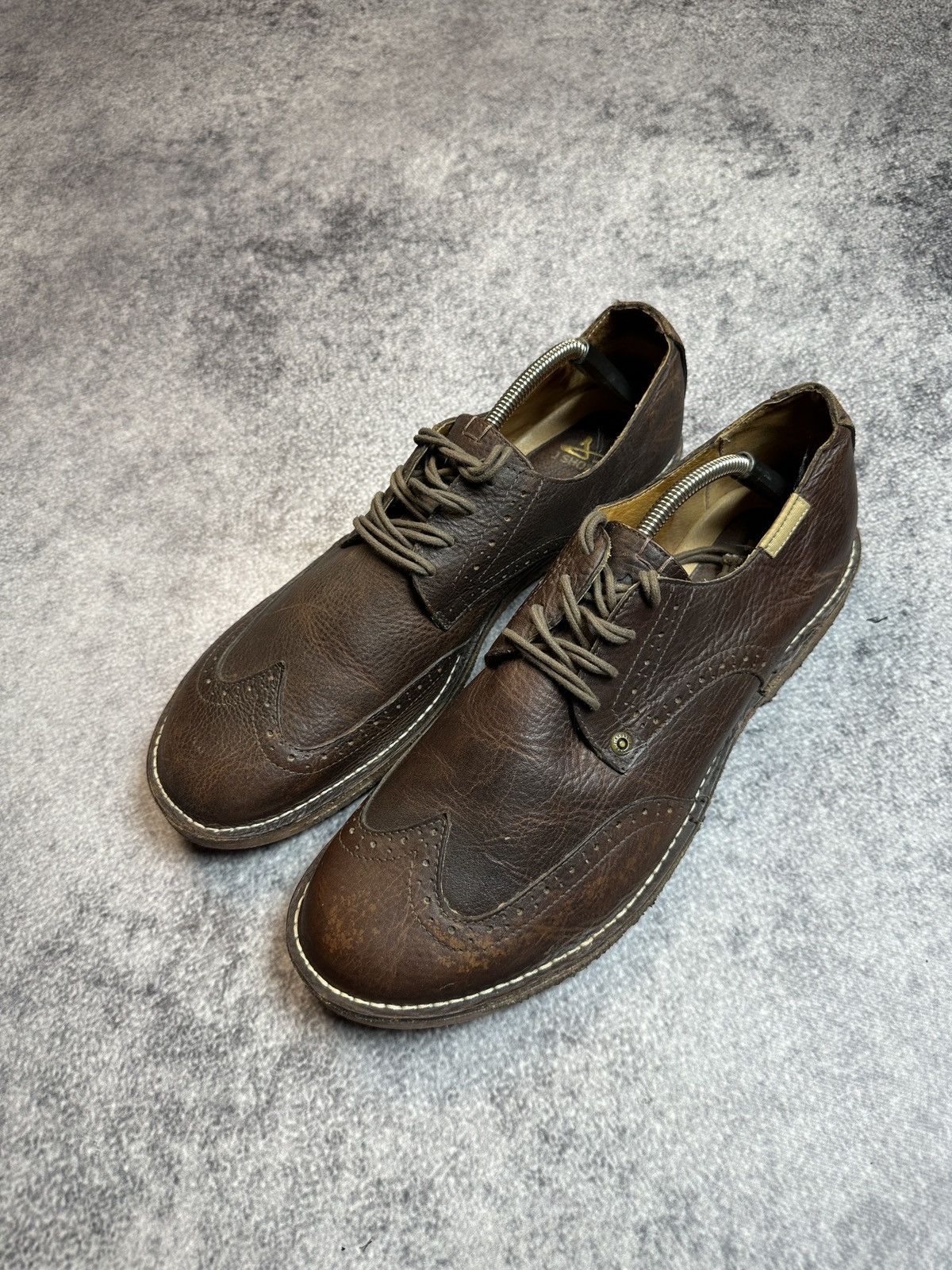 Designer × Leather Vintage Casual Leather Shoes Streetwear Luxury 15 USA Rare Size US 15 / EU 48 - 1 Thumbnail