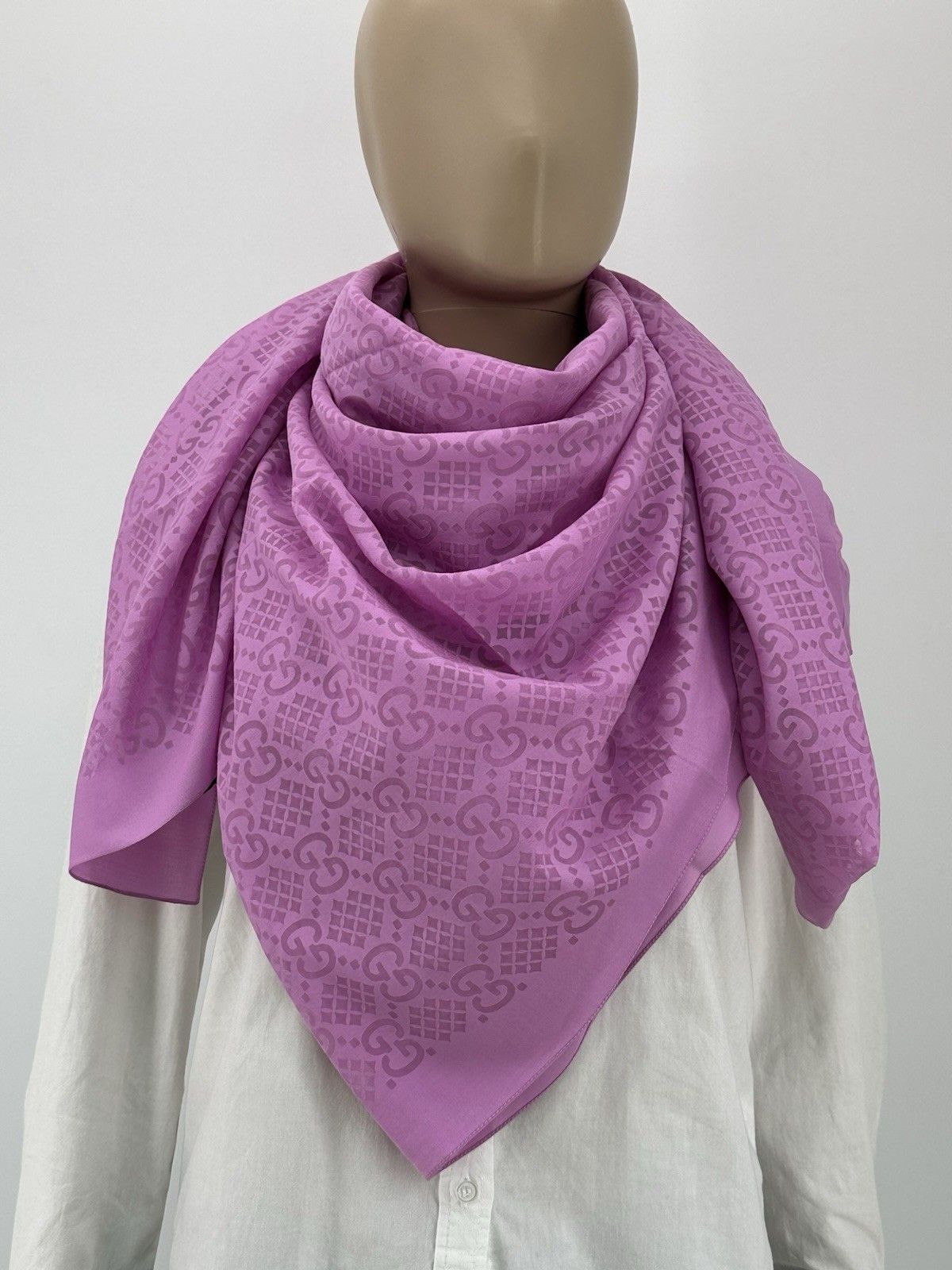 Gucci New Gucci Scarves 120x180cm Silk / Cotton Size ONE SIZE - 1 Thumbnail