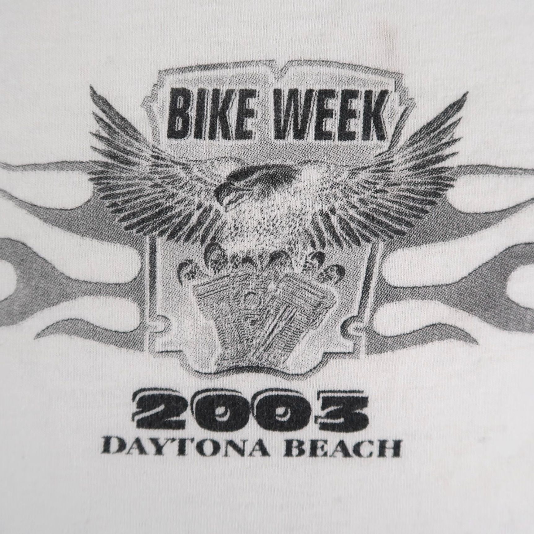 Vintage VINTAGE Y2K Bike Week T Shirt Mens XL White Daytona Beach 2003 AllSport Biker Size US XL / EU 56 / 4 - 5 Thumbnail
