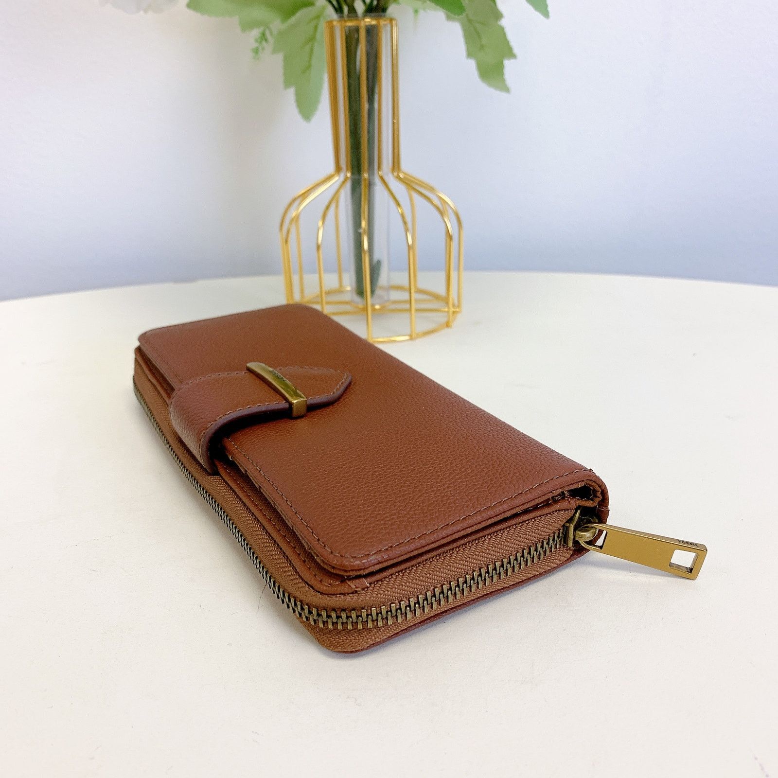 Fossil Fossil SWL2861210 Bryce Clutch IN Brown Size ONE SIZE - 3 Thumbnail
