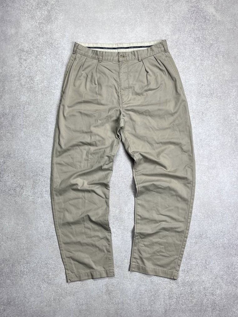 Polo Ralph Lauren × Vintage Vintage Polo Ralph Lauren Baggy Chino Pants 34x32 Size US 34 / EU 50 - 3 Thumbnail