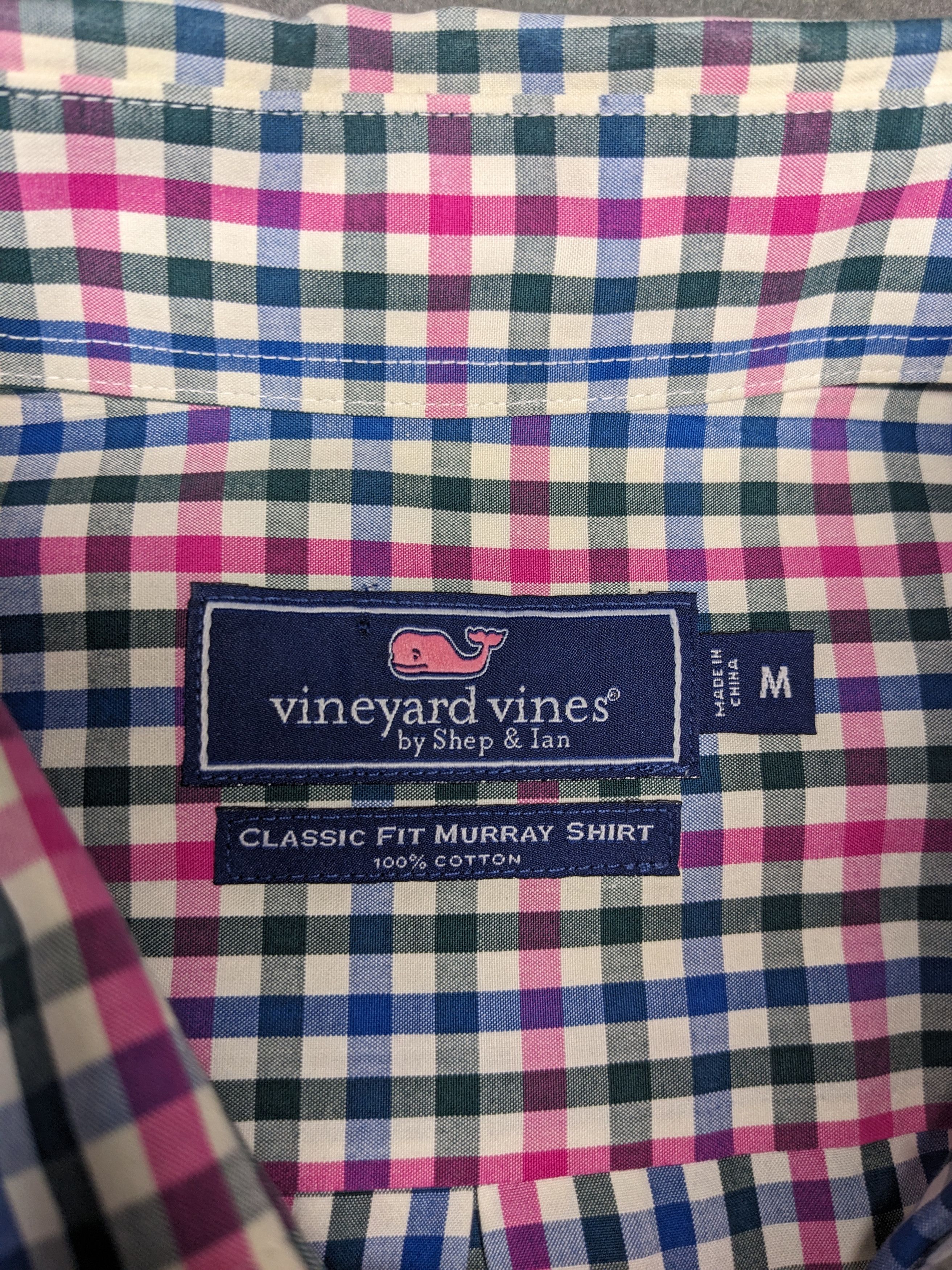 Vineyard Vines Vineyard Vines Murray Shirt Medium Check Plaid Long Sleeve Size US M / EU 48-50 / 2 - 9 Thumbnail
