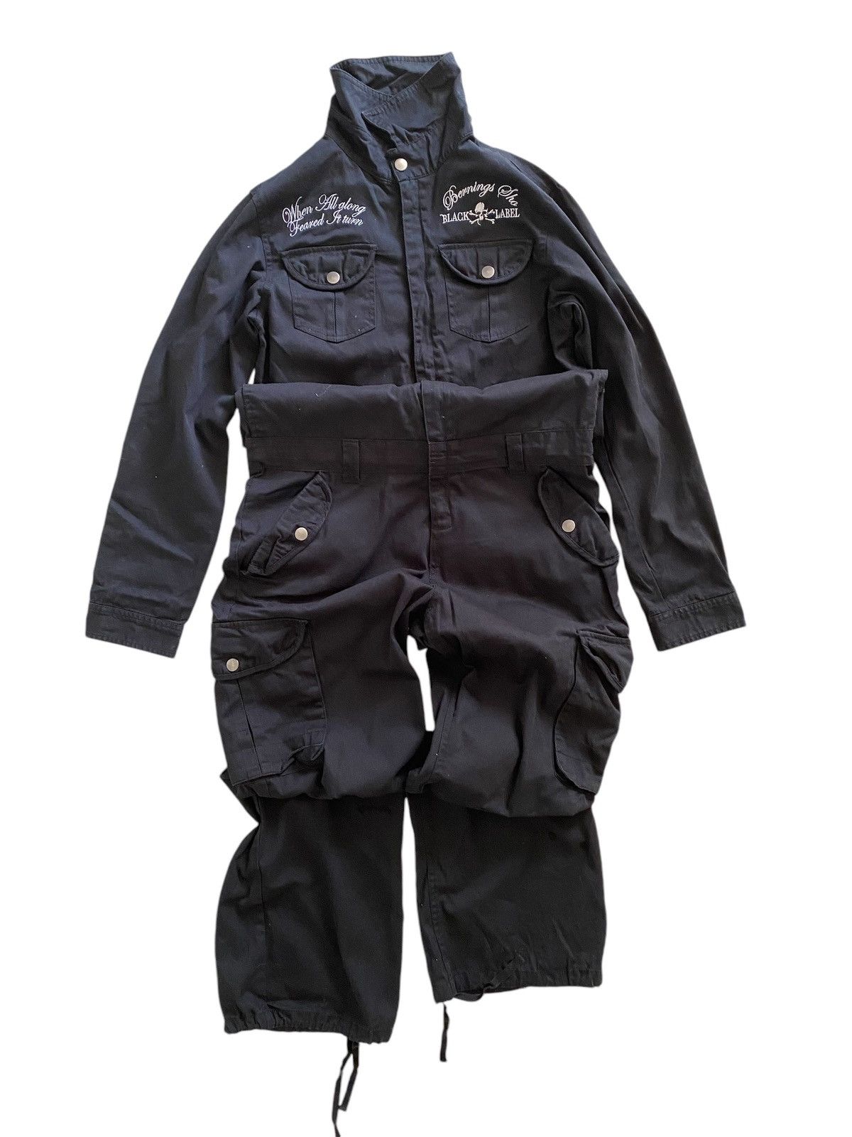 Japanese Brand × Seditionaries 💥 Black Label multi poket coveralls Skull Logo Size US M / EU 48-50 / 2 - 10 Thumbnail