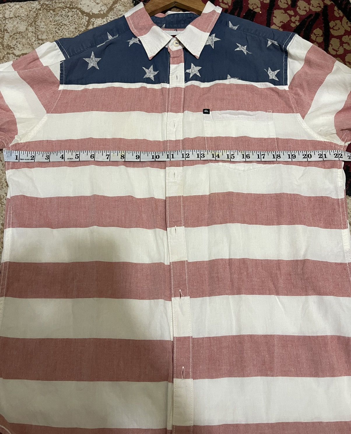 Quiksilver Rare Quiksilver American Flag Shirt Size US L / EU 52-54 / 3 - 8 Thumbnail