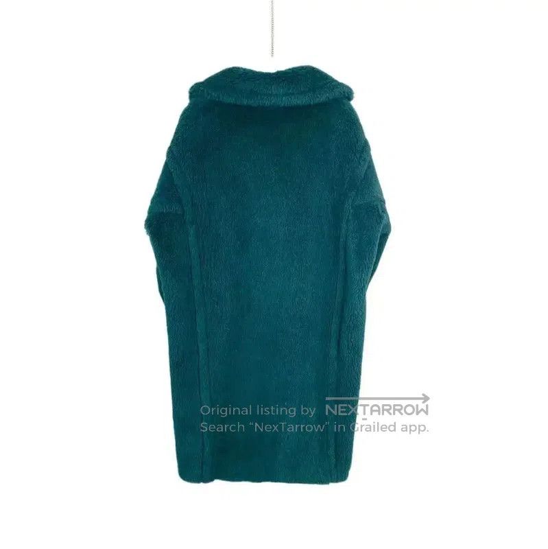 Max Mara MaxMara Women's Teal Fur Coat . Size S / US 4 / IT 40 - 2 Thumbnail
