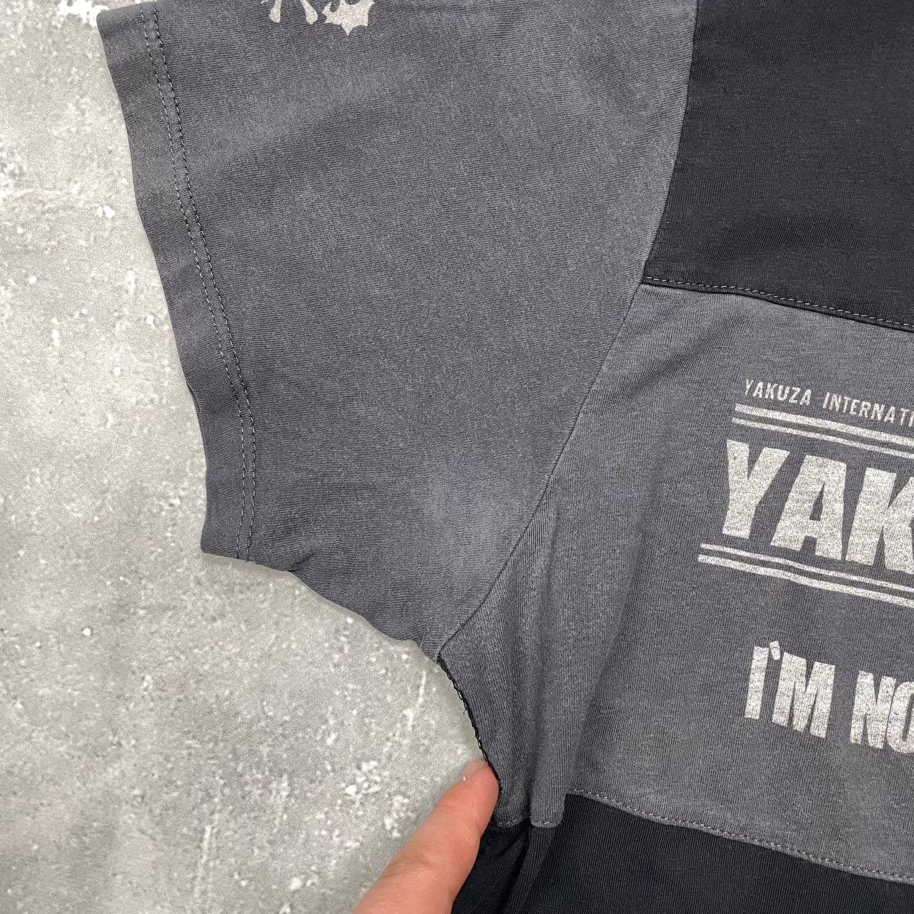Japanese Brand Yakuza Aggressive Y2K T Shirt Black/ Gray Size XL Size US XL / EU 56 / 4 - 9 Thumbnail