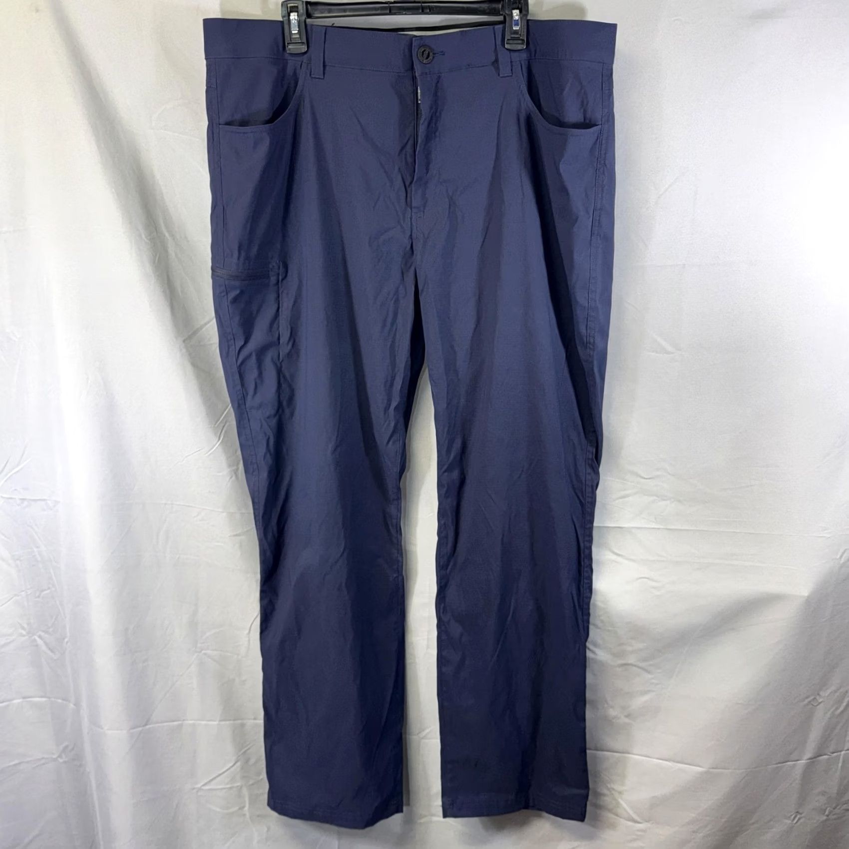 Orvis Orvis Pants Mens 40x32 Blue Stretch Lightweight Hiking Travel Zip Pockets Size US 40 / EU 56 - 2 Thumbnail