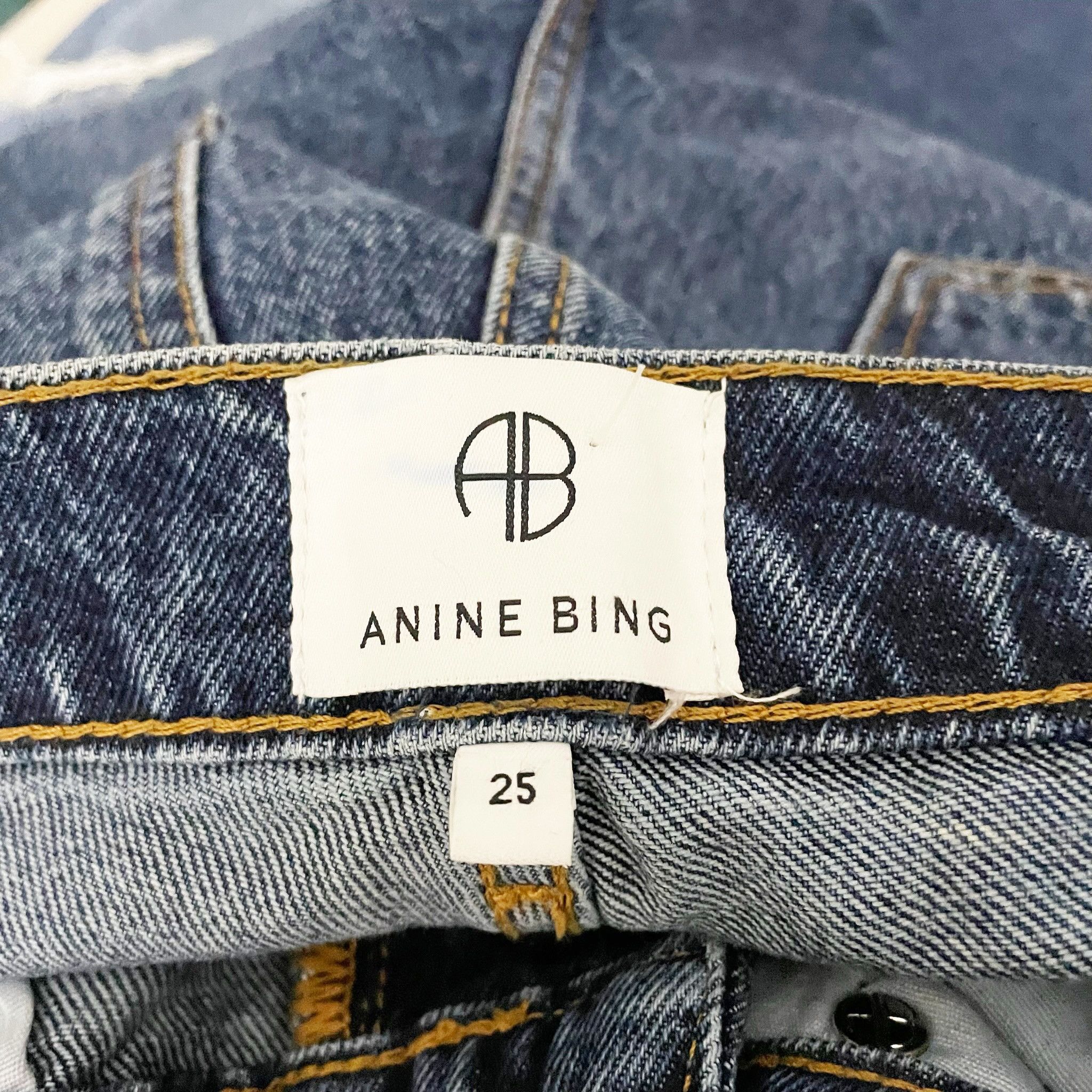 Anine Bing Anine Bing Sonya Mid Rise Cotton Denim Size 25" / US 0 / IT 36 - 2 Thumbnail