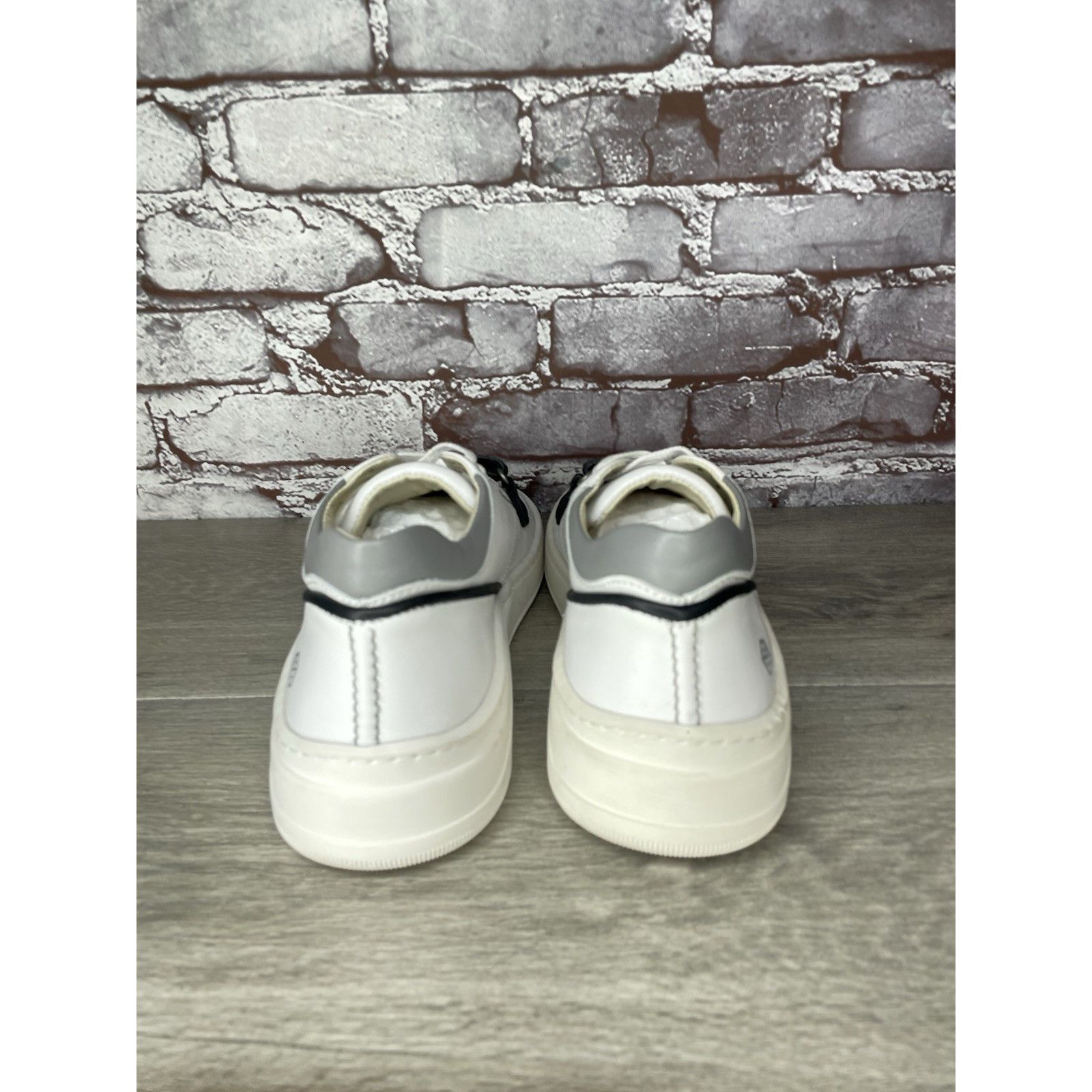 Other Gamma 4 True Alma Mater White Leather Strap Lace Up Shoes Me Size US 7 / EU 40 - 5 Thumbnail