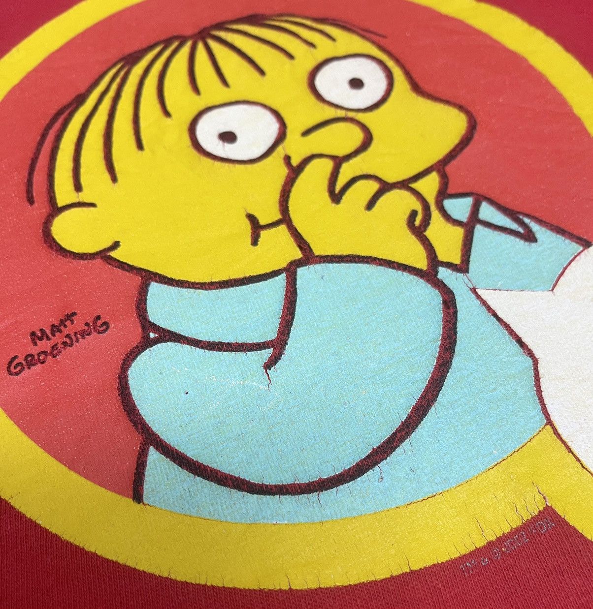 Cartoon Network 90s Vintage Cocaine Ecstacy MDMA The Simpsons Ralph Wiggum Size US L / EU 52-54 / 3 - 5 Thumbnail