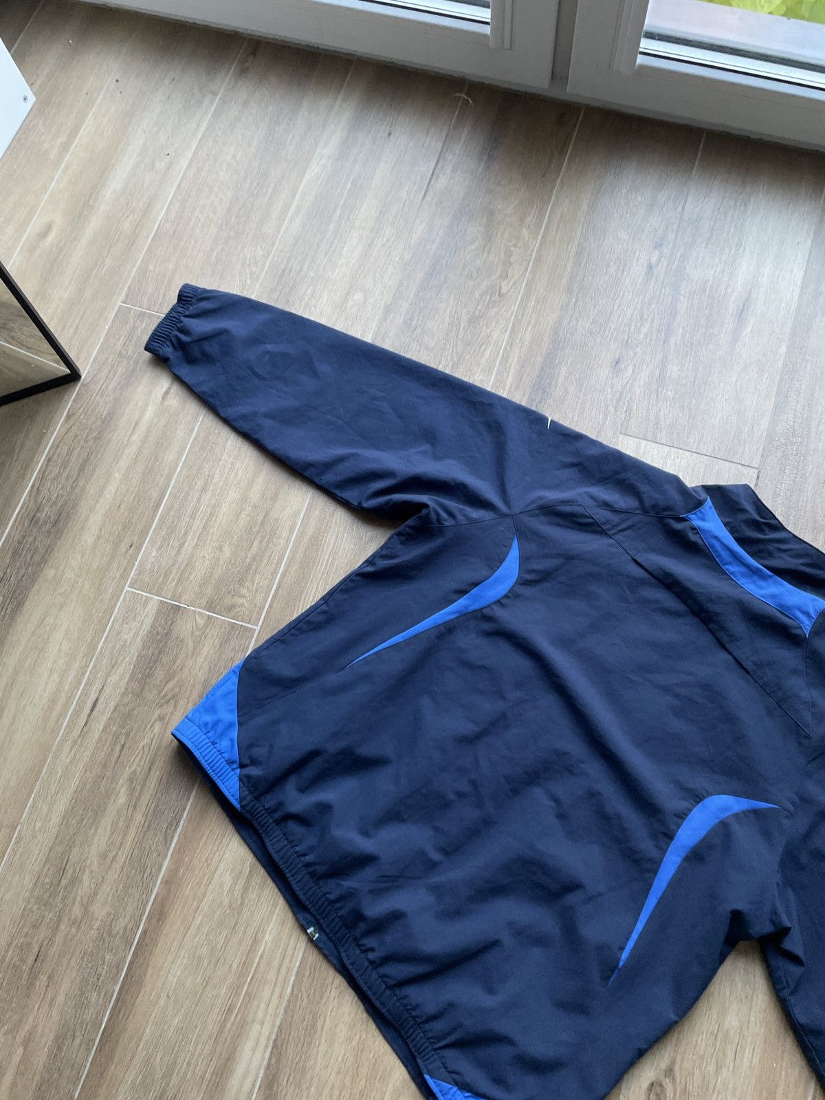 Nike Nike Vintage Nylon Track Jacket Drill Japanese Avant Garde Size US XL / EU 56 / 4 - 10 Thumbnail