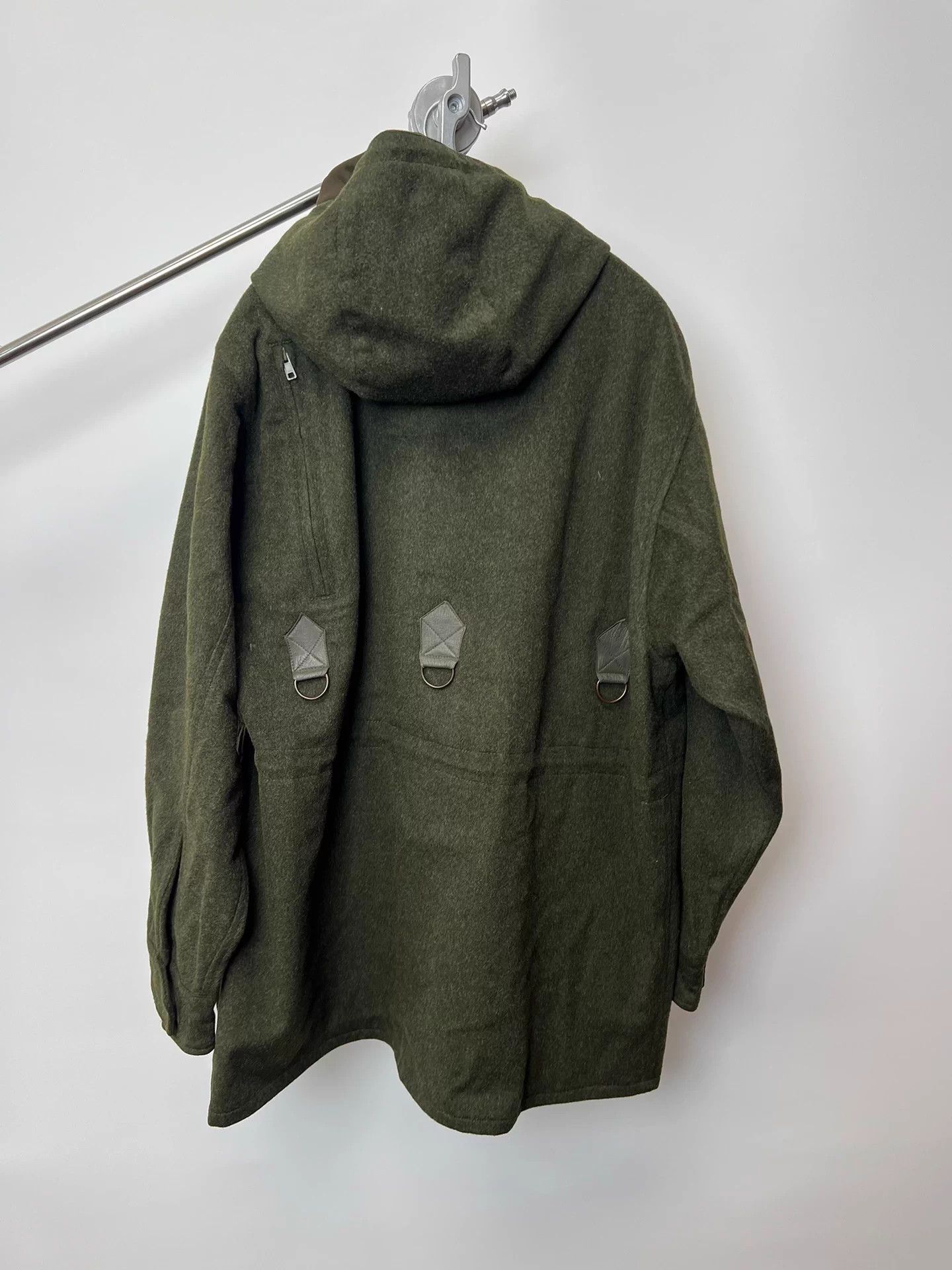 Vintage Vintage Dark Green High Collar Removable Wool Coat Size US S / EU 44-46 / 1 - 5 Thumbnail