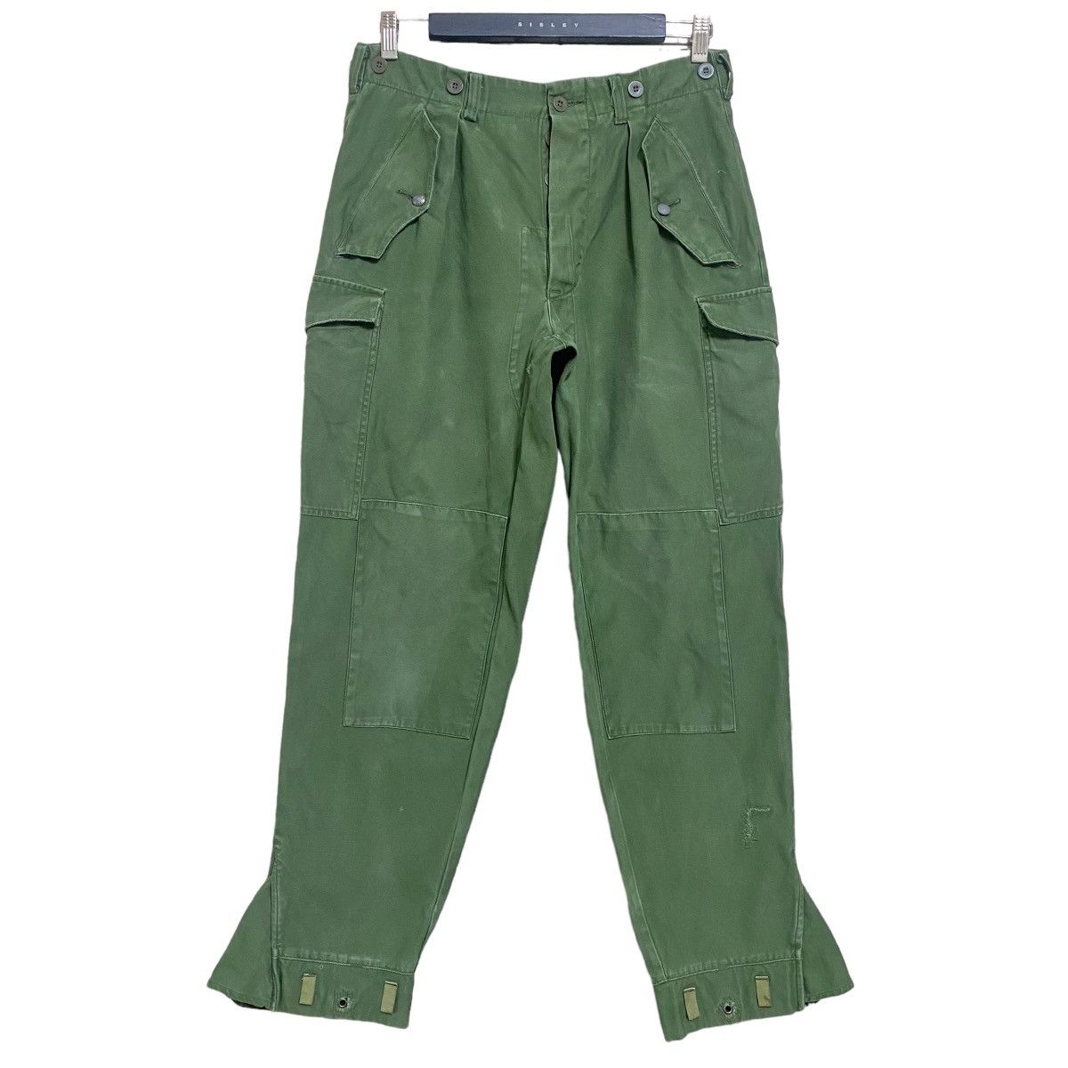 image of Swedish Military C48 Cargo Trouser Pant in Green, Men's (Size 30)