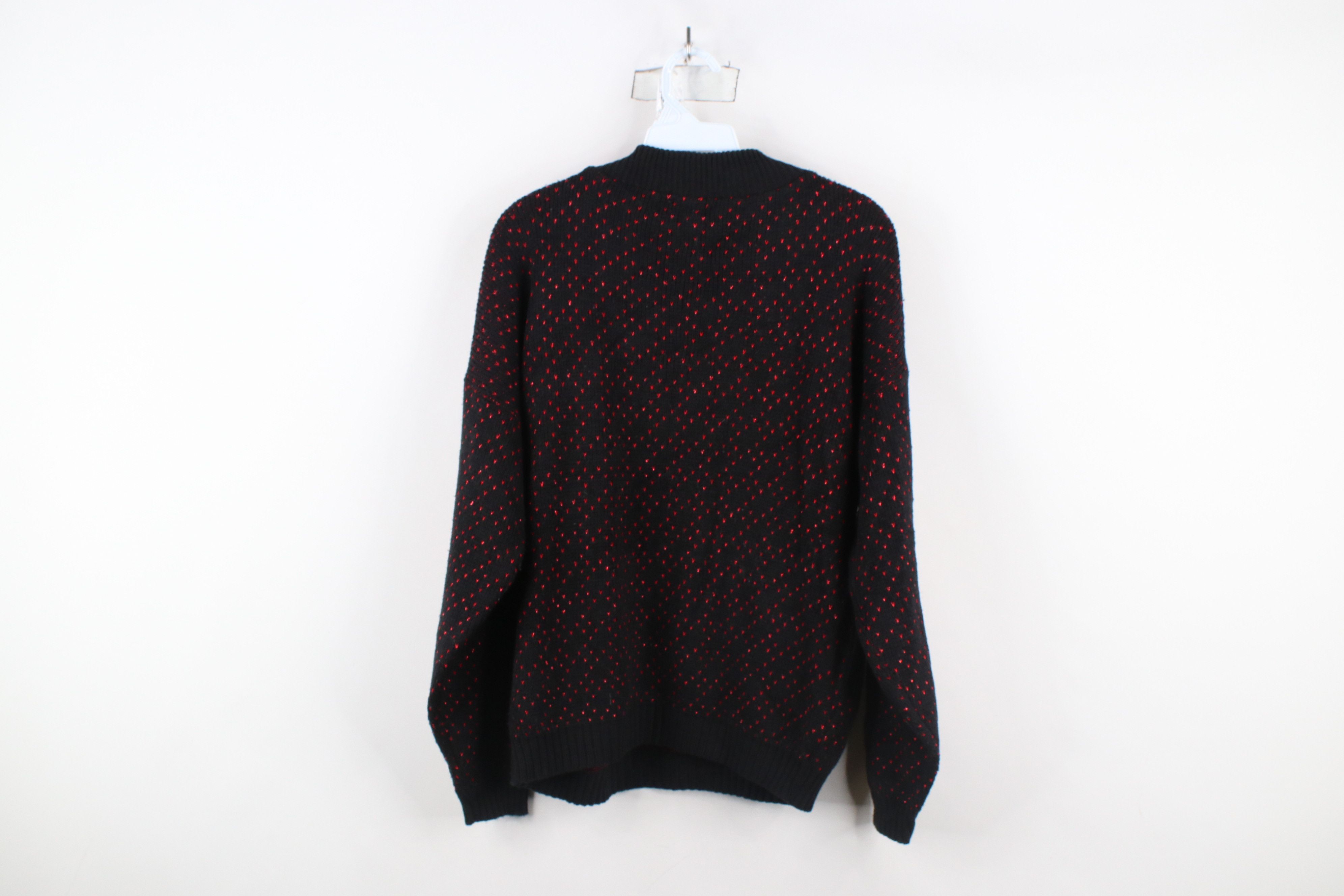 Vintage Vintage 90s Streetwear Abstract Flower Knit Sweater USA Size L / US 10 / IT 46 - 6 Thumbnail