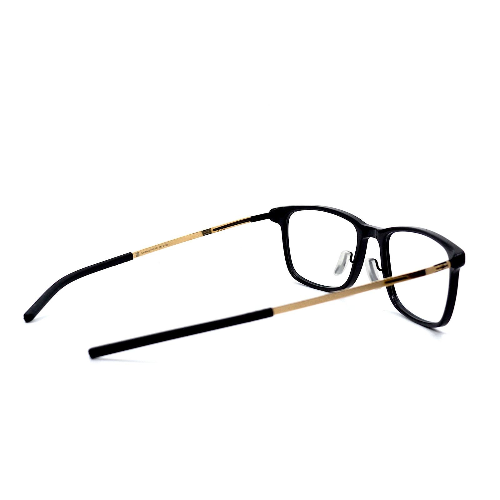 Ic! Berlin NEW IC! BERLIN AKITO BLACK GOLD AUTHENTIC EYEGLASSES FRAME Size ONE SIZE - 8 Thumbnail