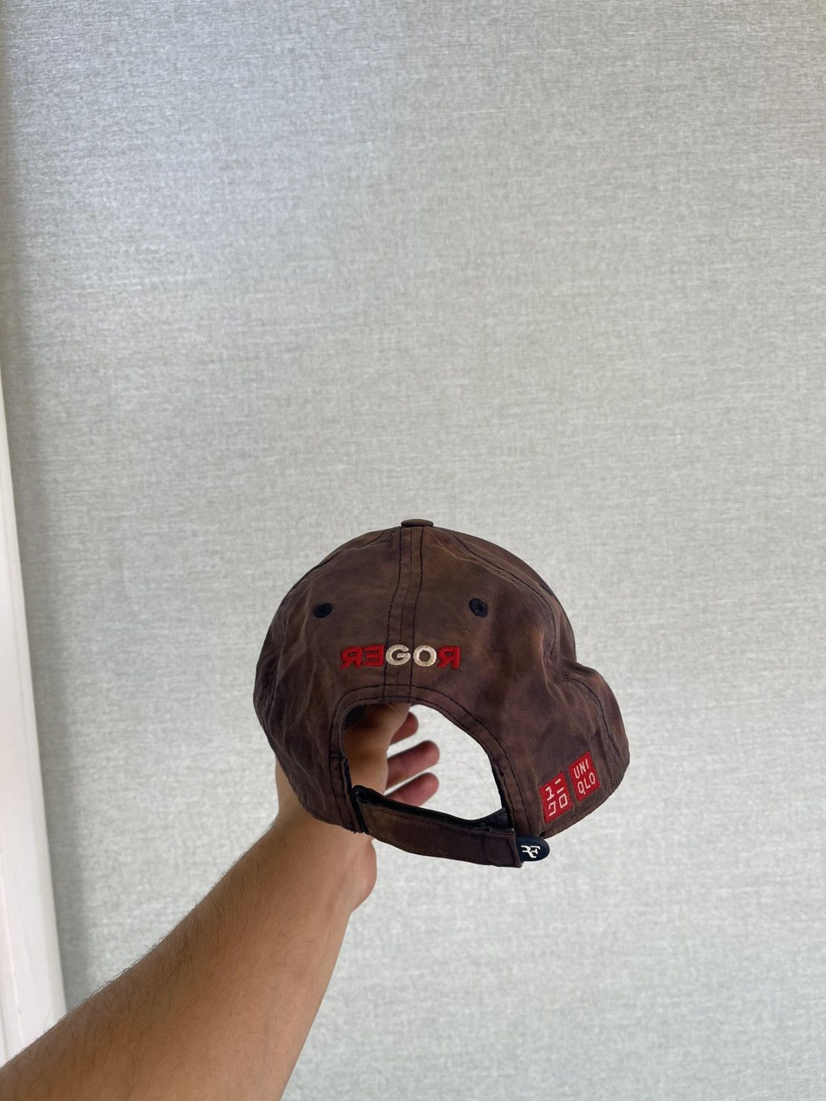 Uniqlo Rare ROGER FEDERER x Uniqlo RF CRAZY DISTRESSED Cap Size ONE SIZE - 4 Thumbnail