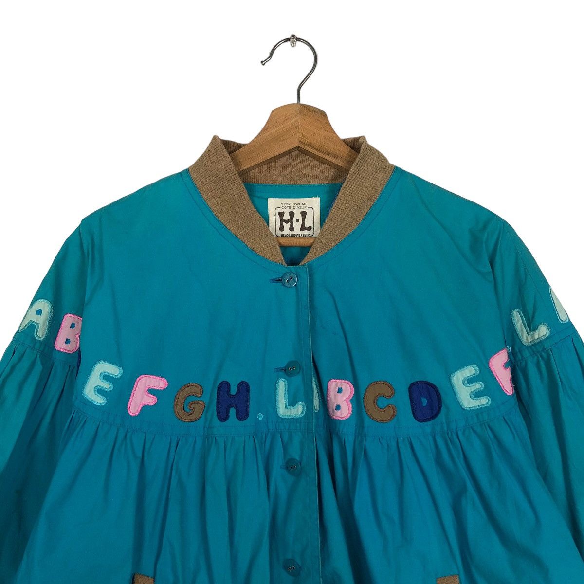 Japanese Brand 🔥Vintage Bomber Jacket Cartoon Big Logo Henri Luc Chapuis Size US M / EU 48-50 / 2 - 3 Thumbnail