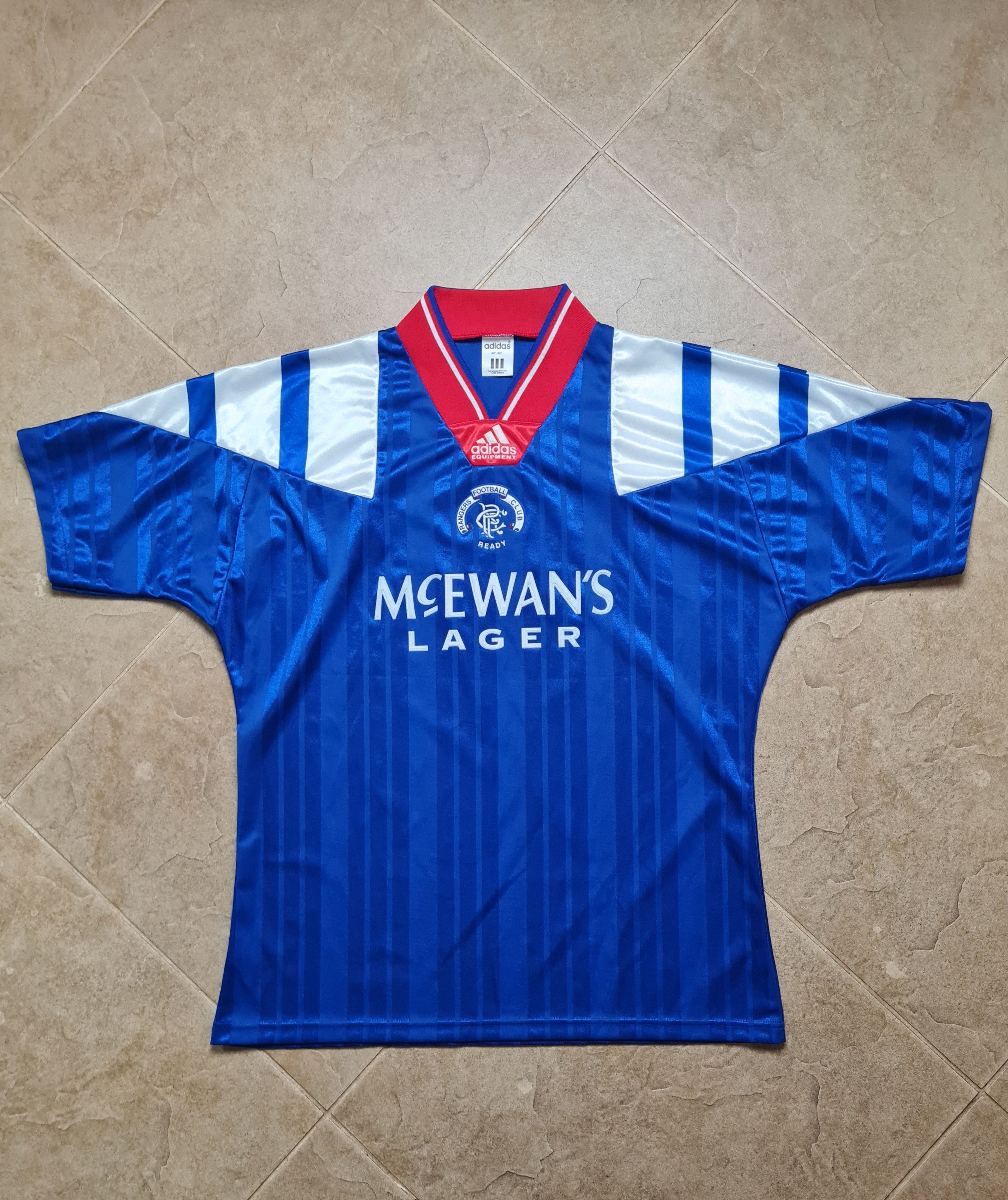 Adidas GLASGOW RANGERS 1992/1994 HOME SHIRT FOOTBALL SOCCER ADIDAS Size US M / EU 48-50 / 2 - 6 Thumbnail