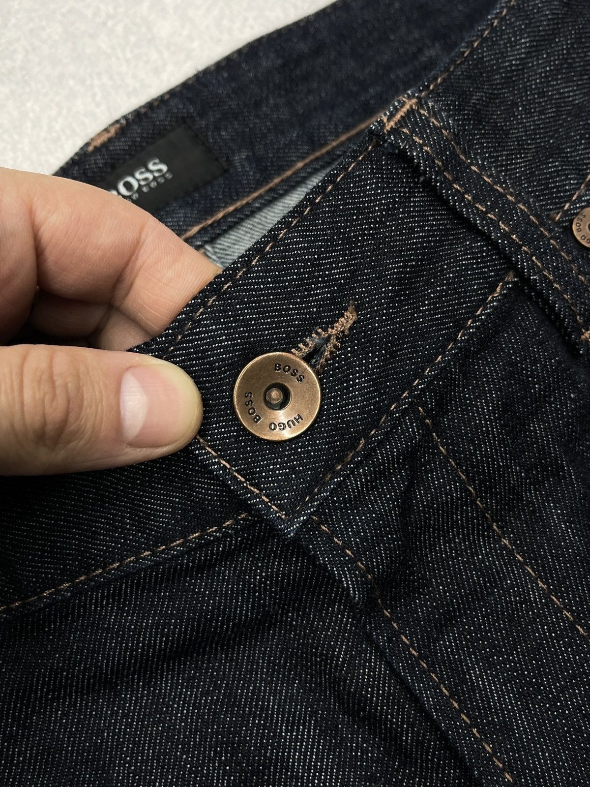 Hugo × Hugo Boss Mens Hugo Boss Delaware Denim Jeans Navy Size 34 Size US 34 / EU 50 - 10 Thumbnail