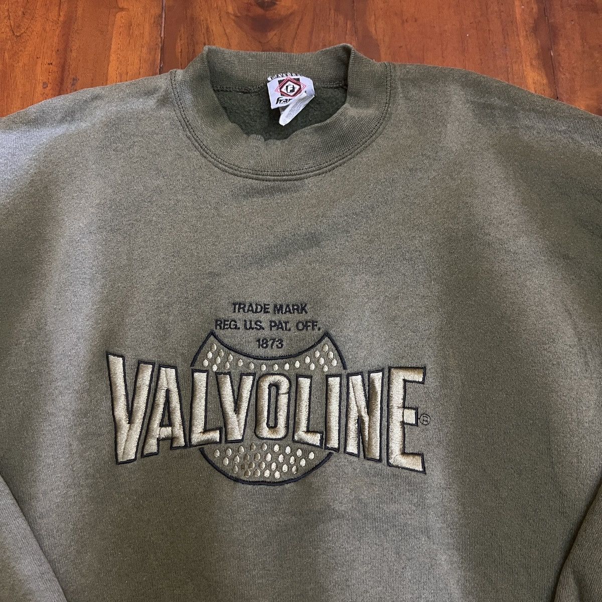 NASCAR Vtg Valvoline Sweatshirt SunFaded Size US XL / EU 56 / 4 - 3 Thumbnail